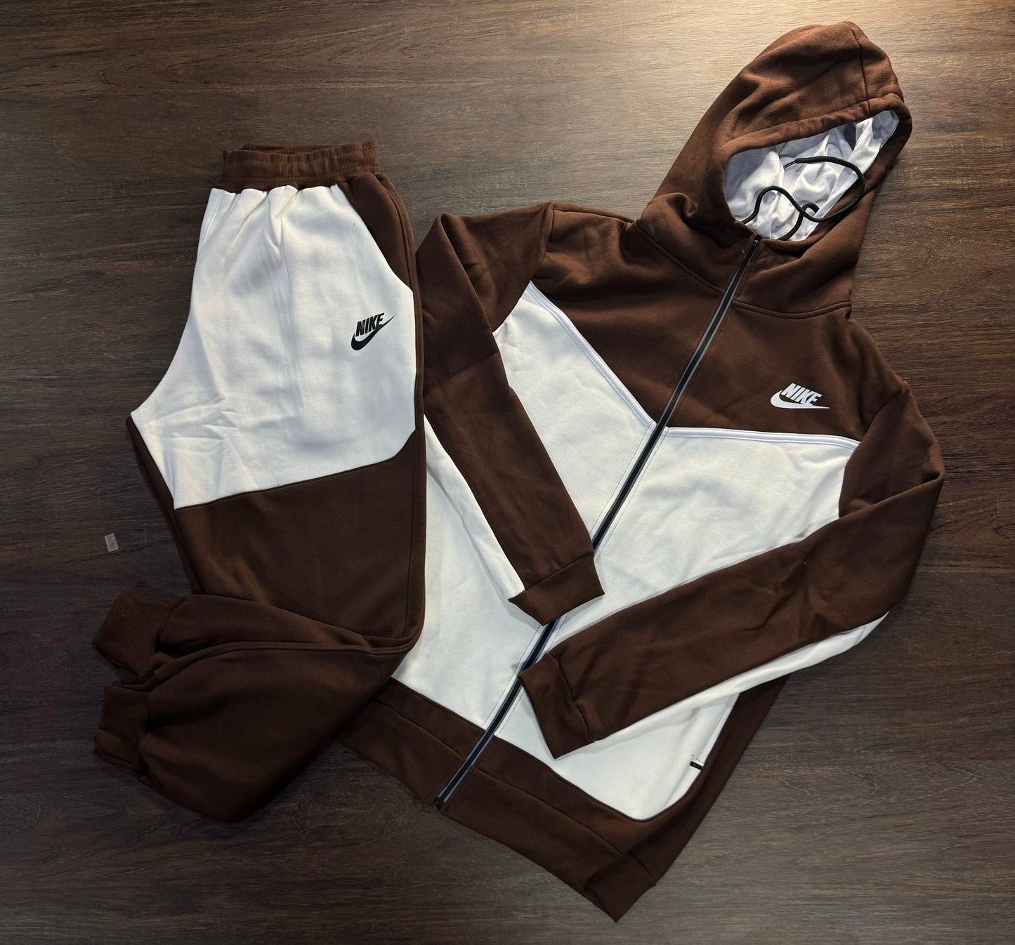 Nike Tracksuit Moletom Masculino - Café Luxo & Off White