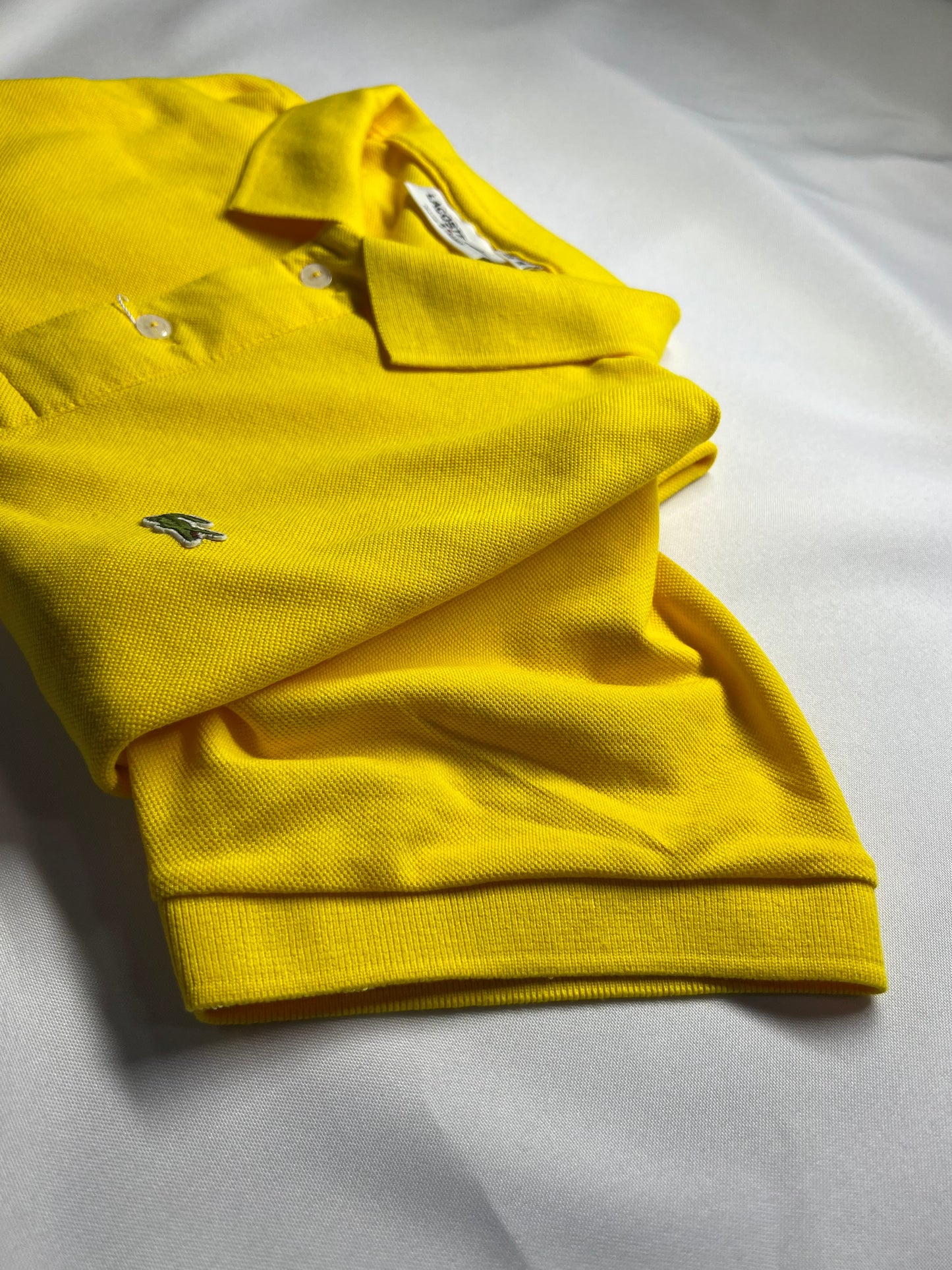 CAMISA GOLA POLO LACOSTE AMARELO OURO