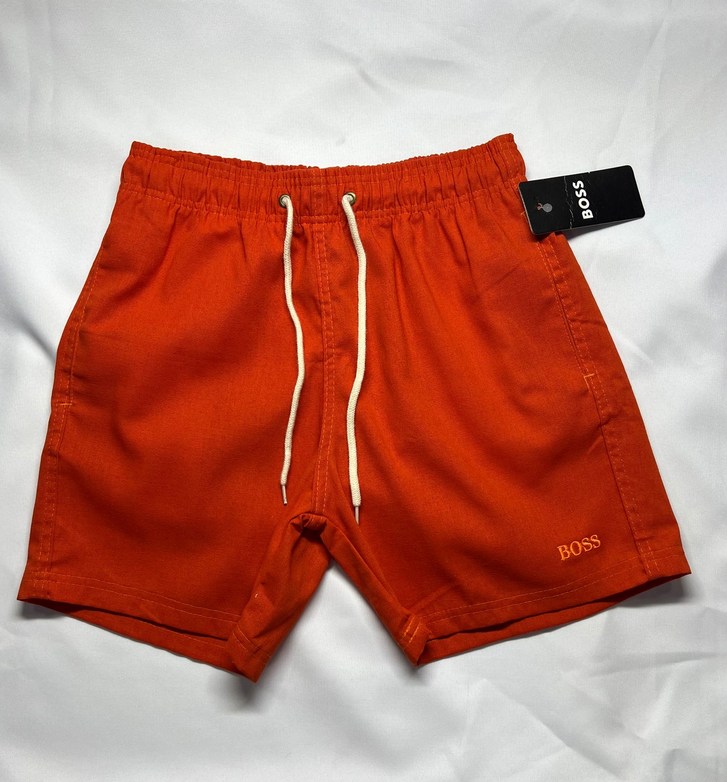 SHORT CASUAL HUGO BOSS LINHO LARANJA