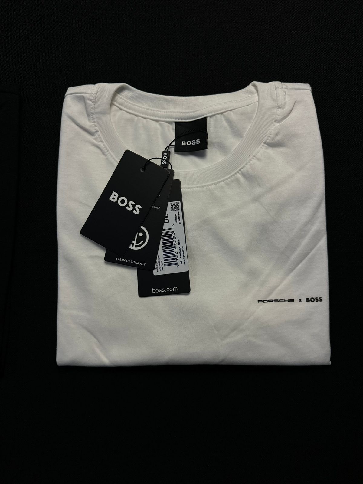 Camiseta Porshe Boss | Pima Cotton - Branca