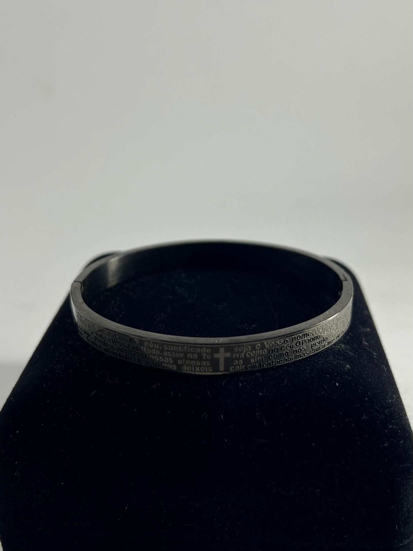 Bracelete Pai Nosso | Iconic Luxury 2 anos de garantia - Graphite Steel