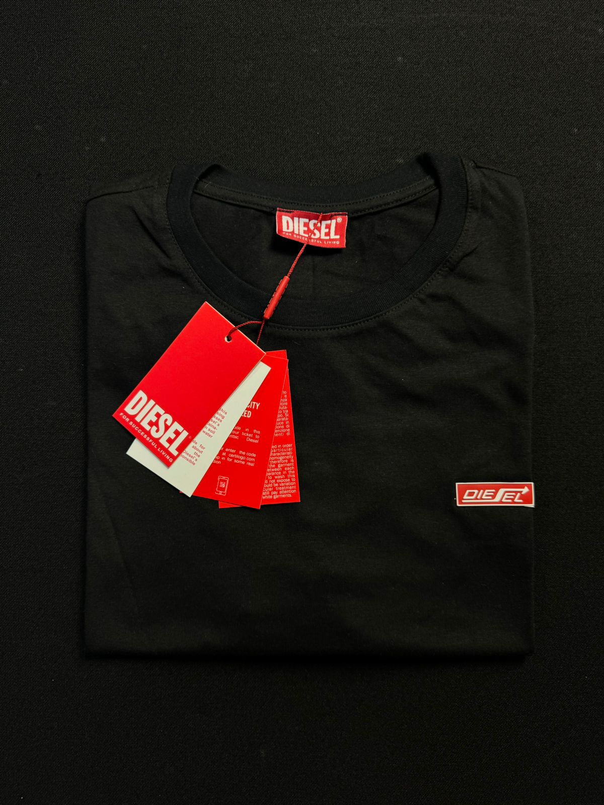 Camiseta Diesel | Pima Cotton - Preta