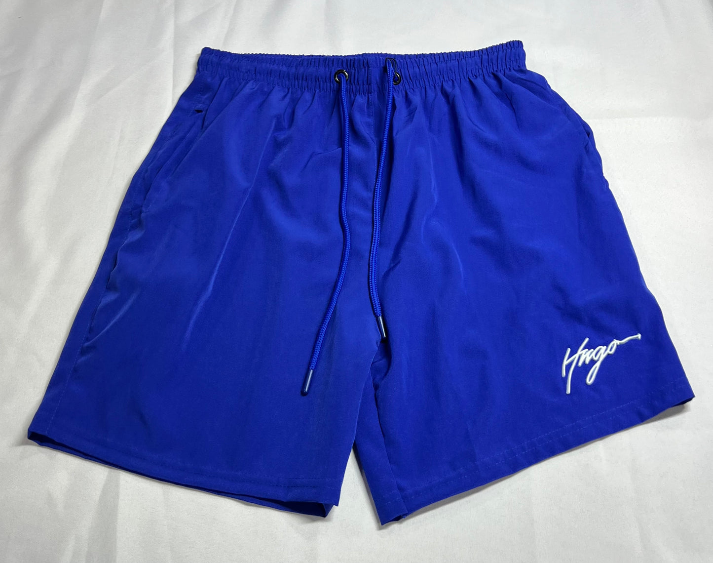 BEACH SHORT HUGO BOSS ASSINATURA - AZUL BIC