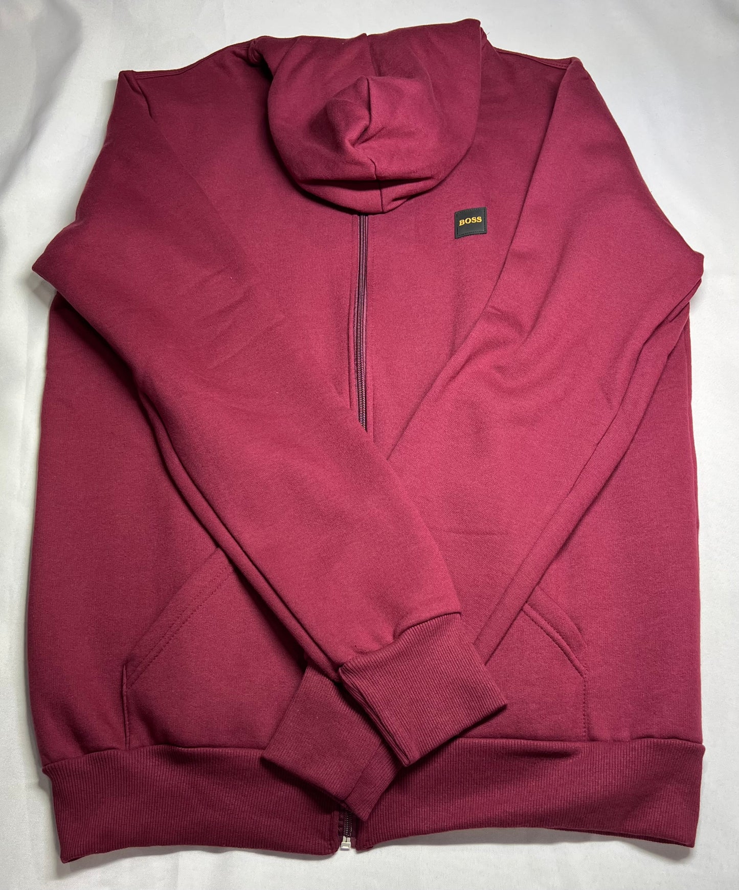 MOLETOM COM ZÍPER HUGO BOSS VINHO