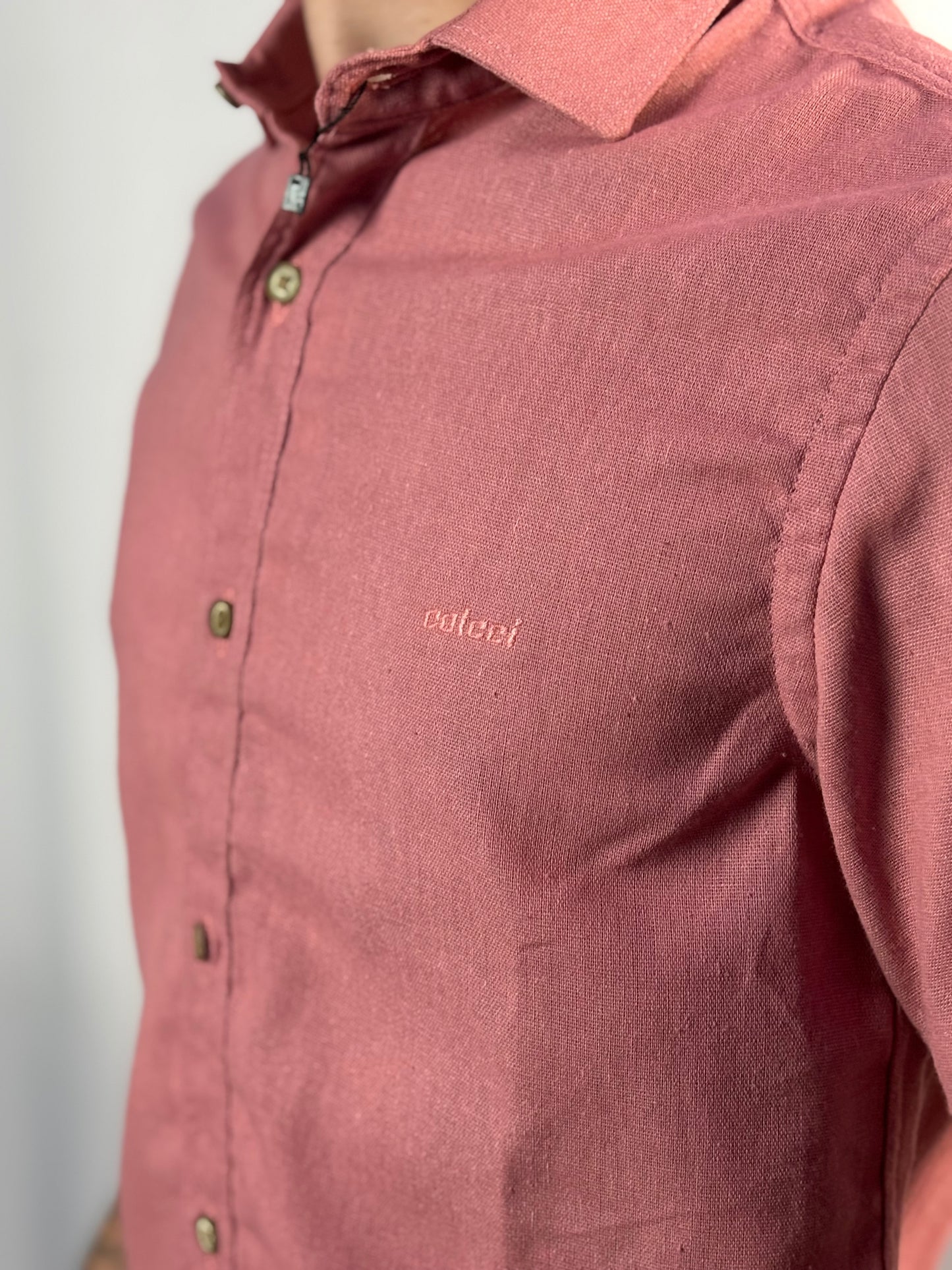 Camisa CCI | Casual Linho - Light Coral