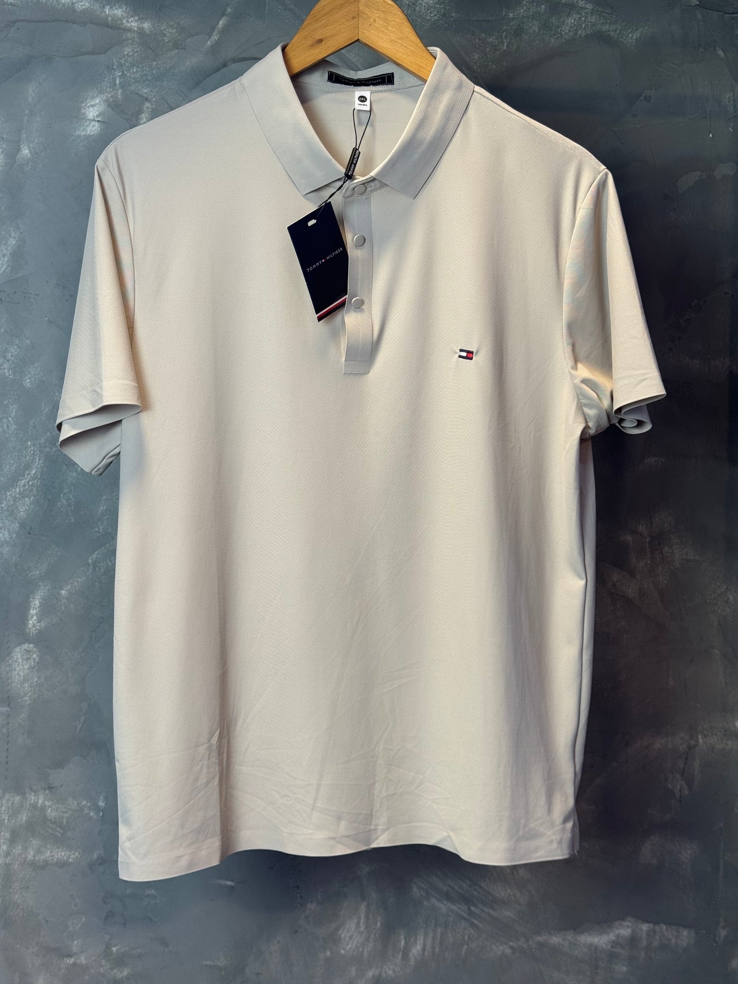 Camisa Polo Tommy - Tecido Tecnológico - Bege