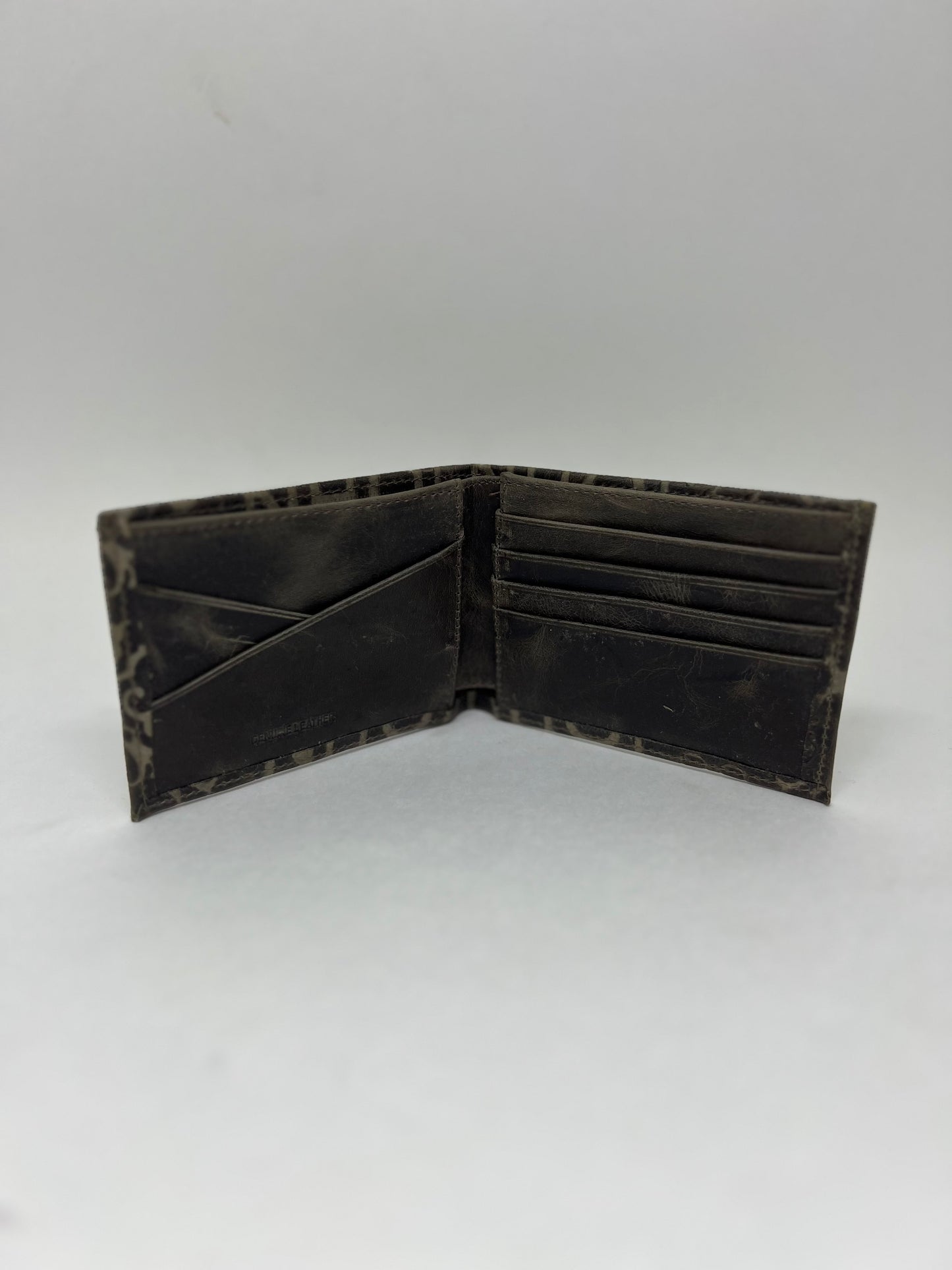 Carteira John J | Leather Genuine - Coffee Stone