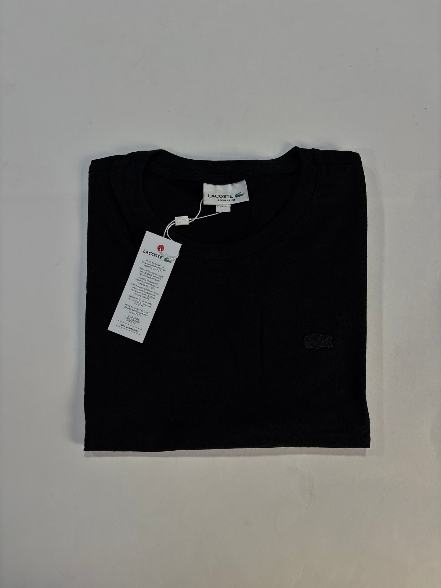 T-Shirt Lacoste | Tee Genuine Cotton Tanguis Pima - Noite Monocromática