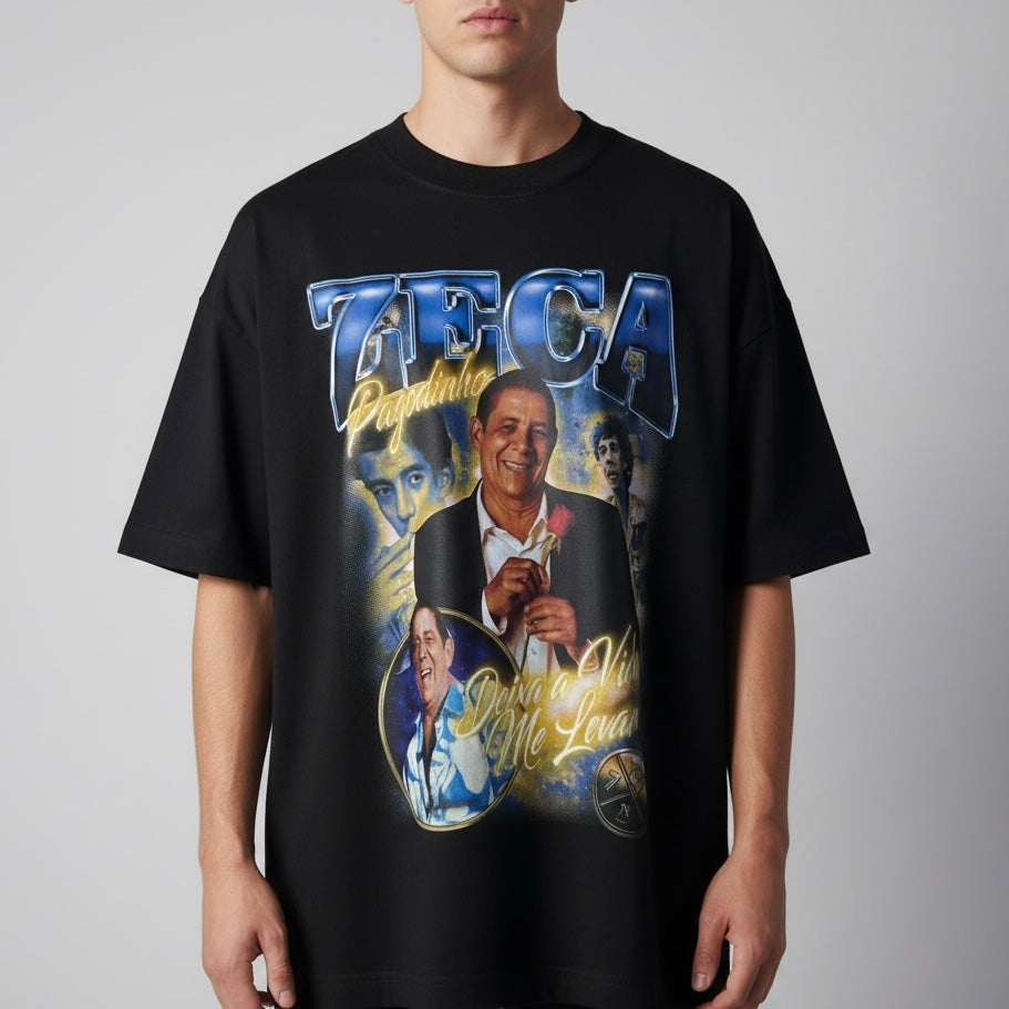 Camiseta Oversized | +71 Zeca | Preta