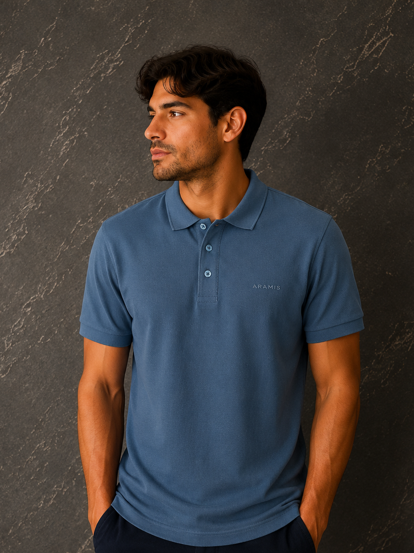 Camisa Polo Aramis Azul Escuro