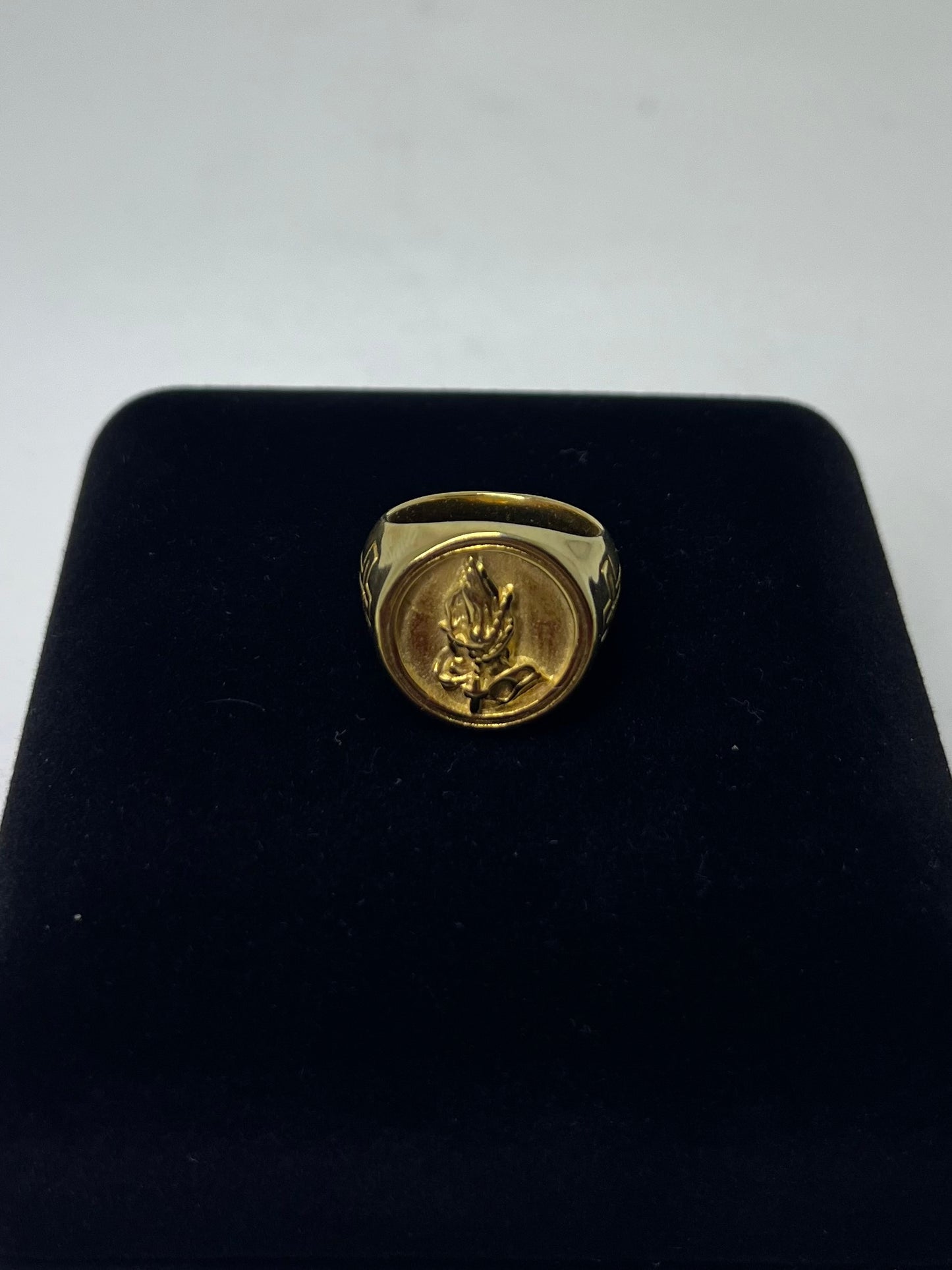 ANEL DOURADO BANHADO A OURO 22 CM