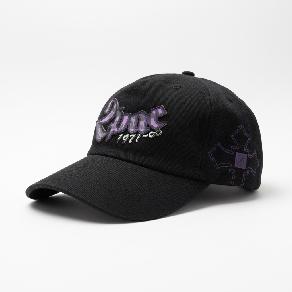 Boné +71 Clothing | Dad Hat Big - Black Onyx 2pac