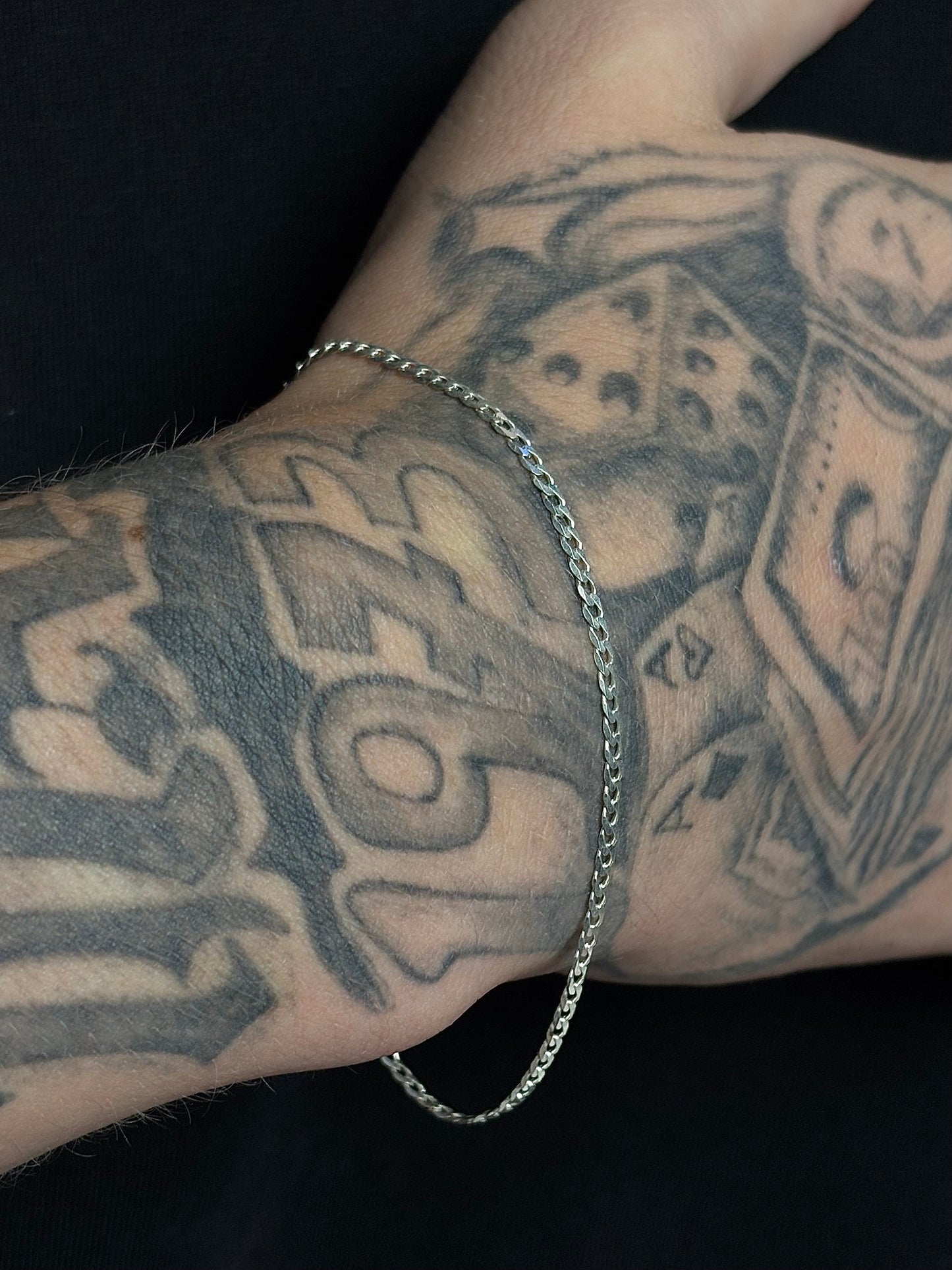 Pulseira De Prata Grumet 20CM