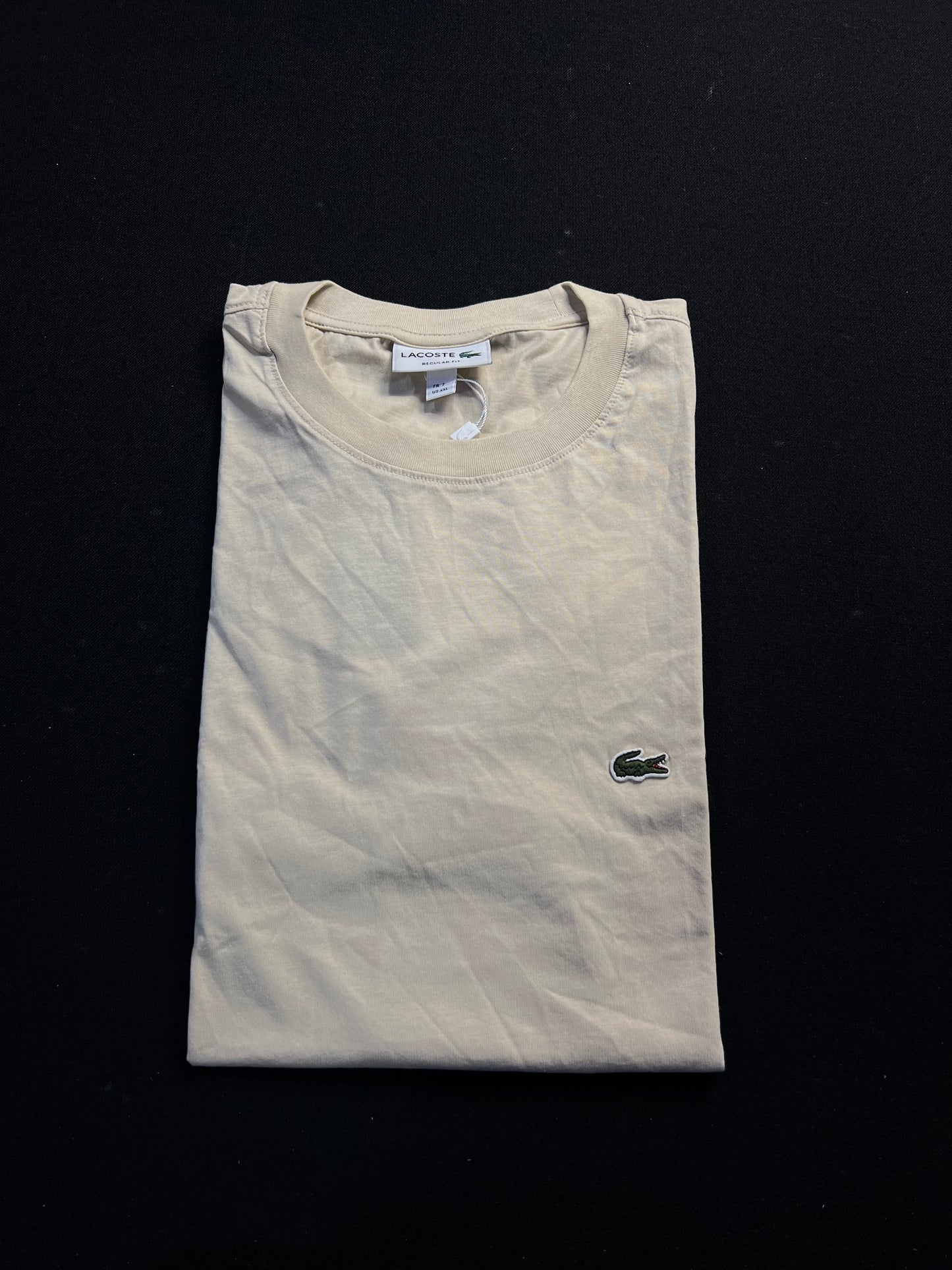 CAMISETA PERUANA LACOSTE |Bege