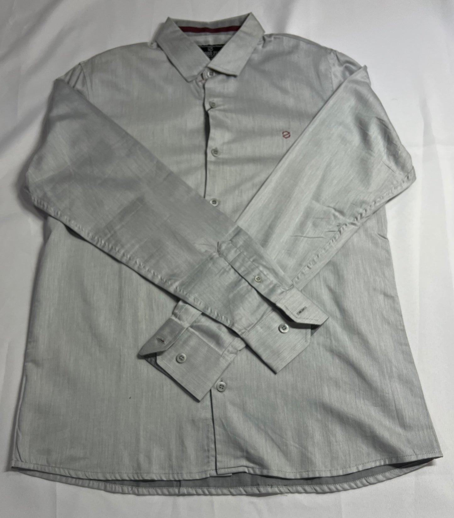 CAMISA SOCIAL CÓDIGO ZERO CINZA CRÔMIO