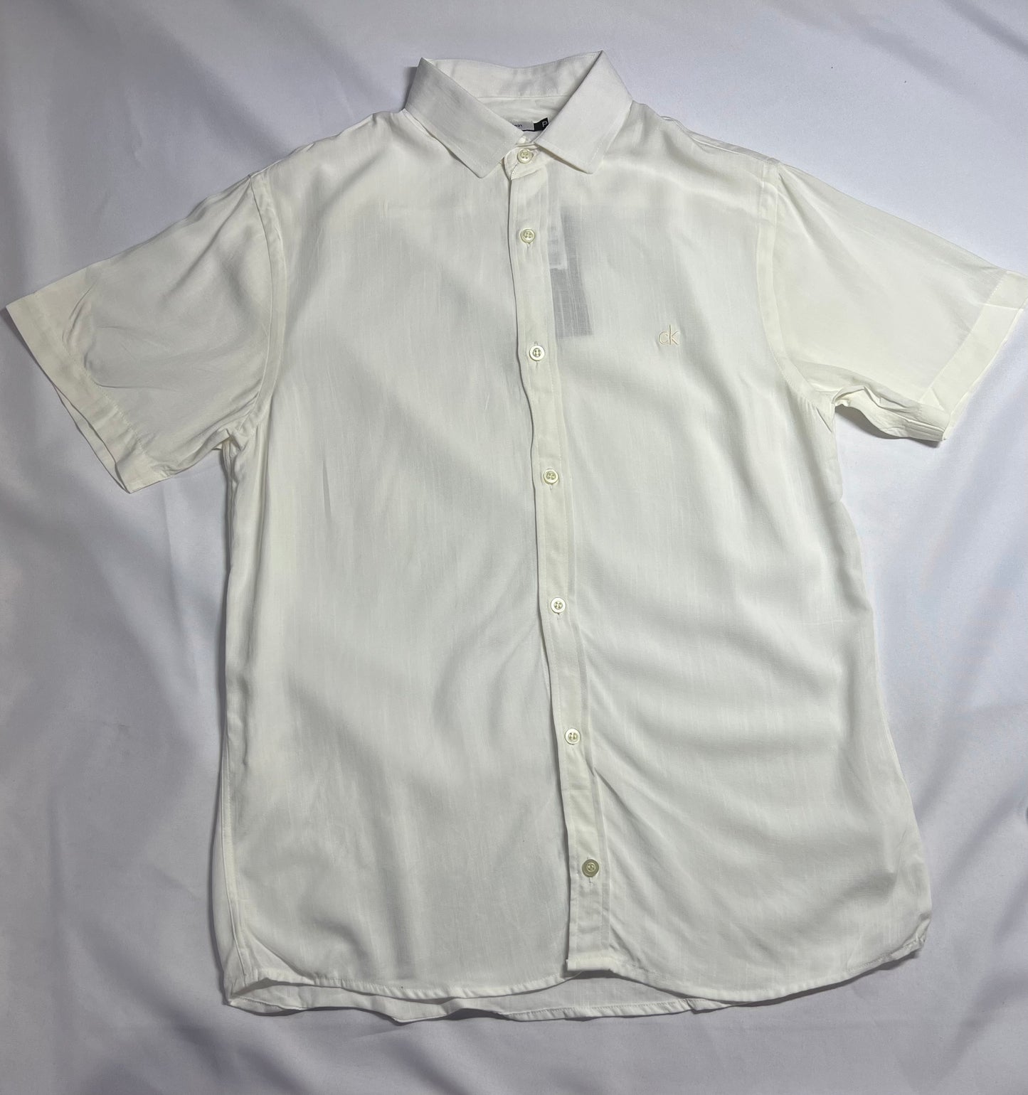 CAMISA DE BOTÃO VISCOLINHO X BRANCO GELO