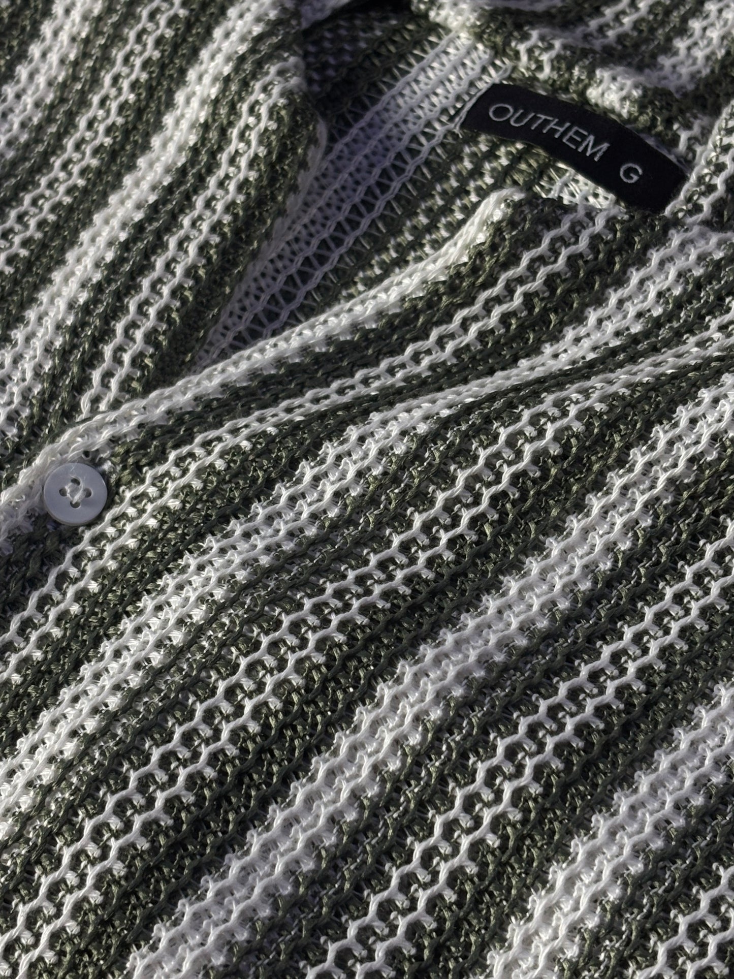 Camisa Outhem Casual Tricot Listrada