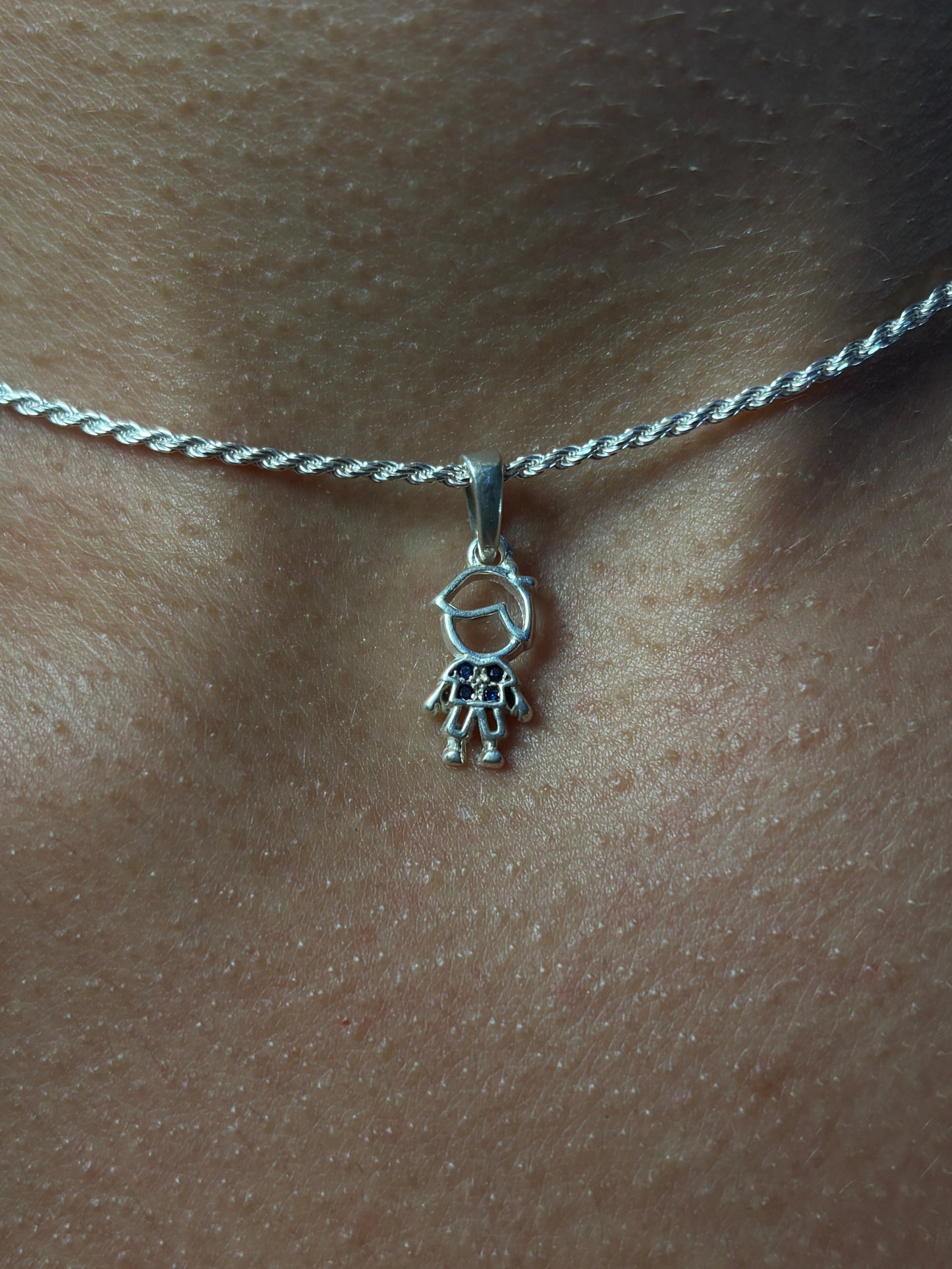 PINGENTE MENINO PRATA