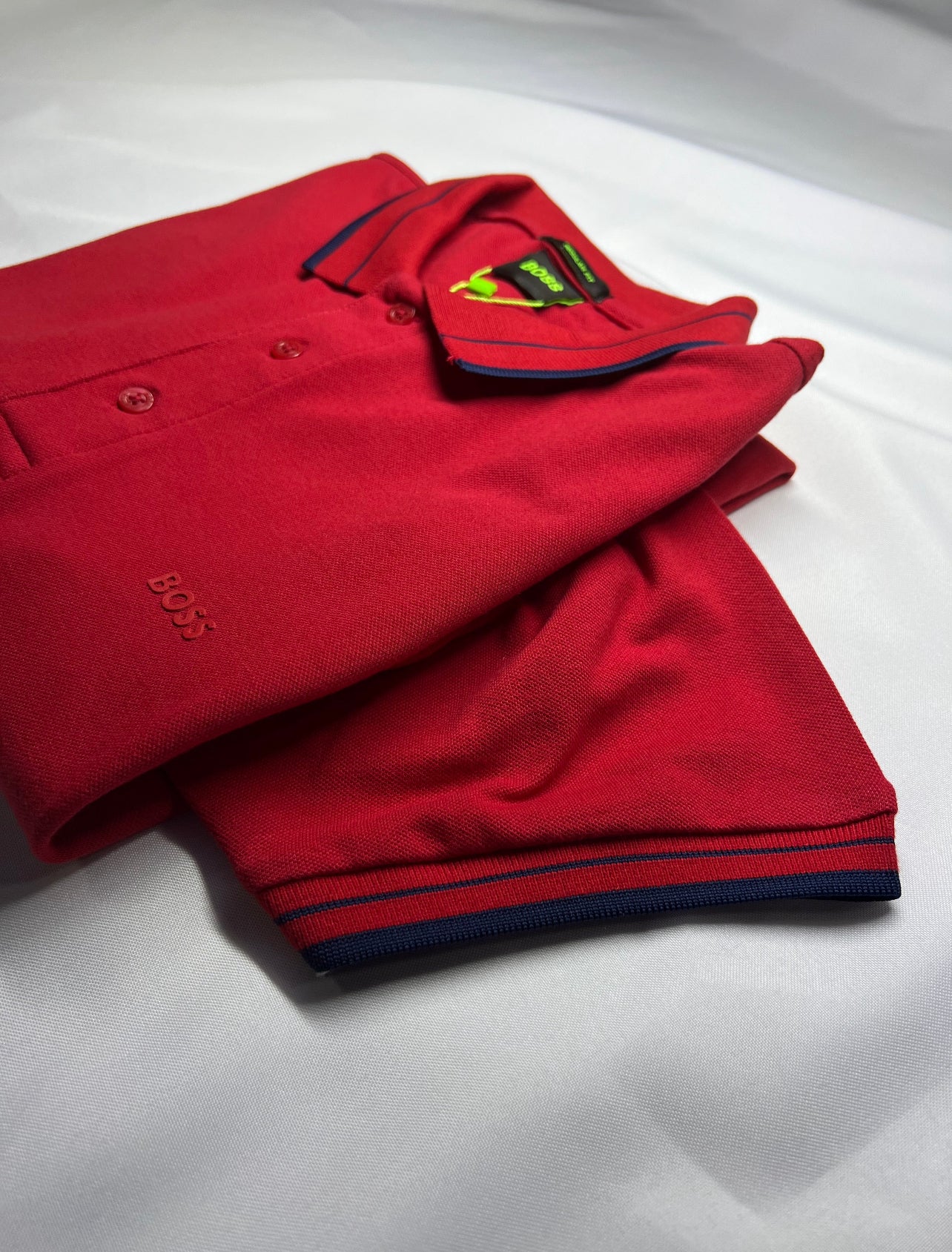 CAMISA GOLA POLO BOSS VERMELHA