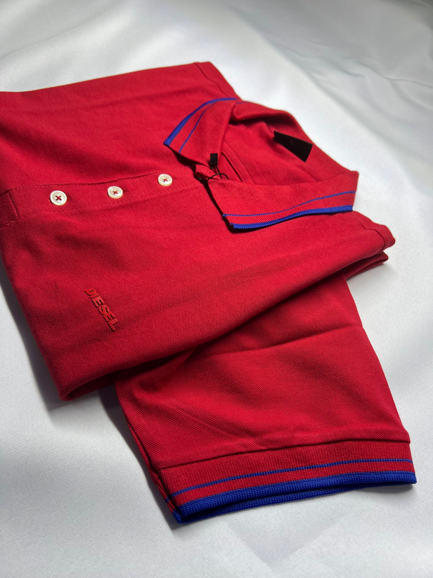 Camisa Polo Diesel | Piquet - Red Scarlet