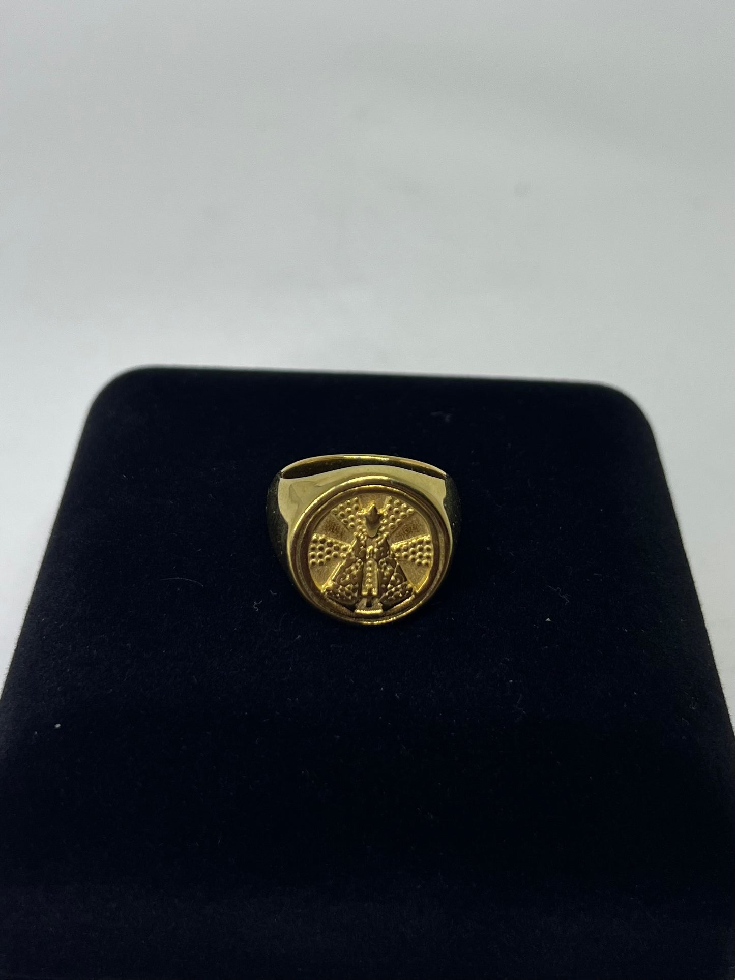 ANEL DOURADO BANHADO A OURO 24 CM