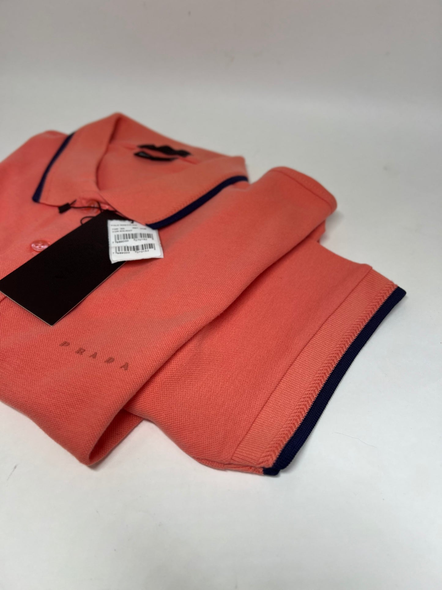 CAMISA GOLA POLO PRADA LARANJA CADMIUM