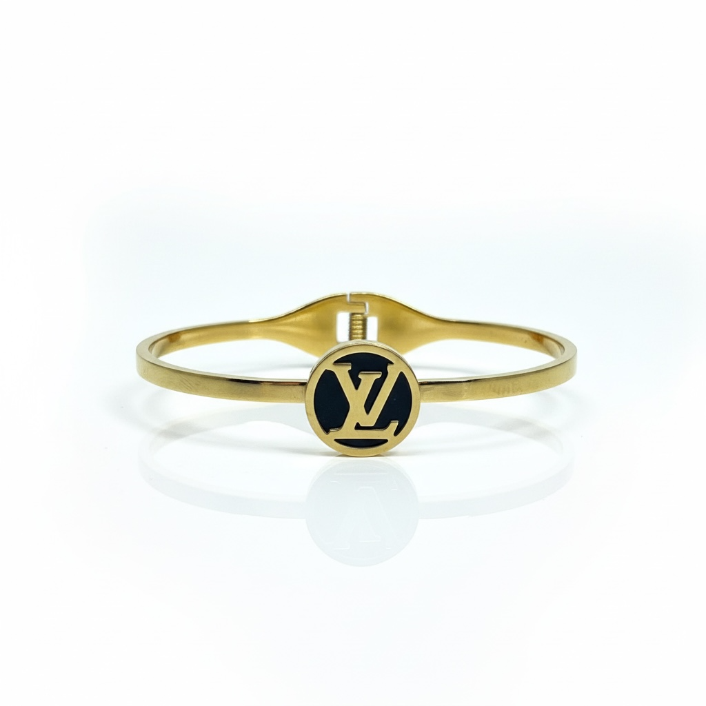 Bracelete LV | Iconic Luxury 2 anos de garantia - Gold Steel