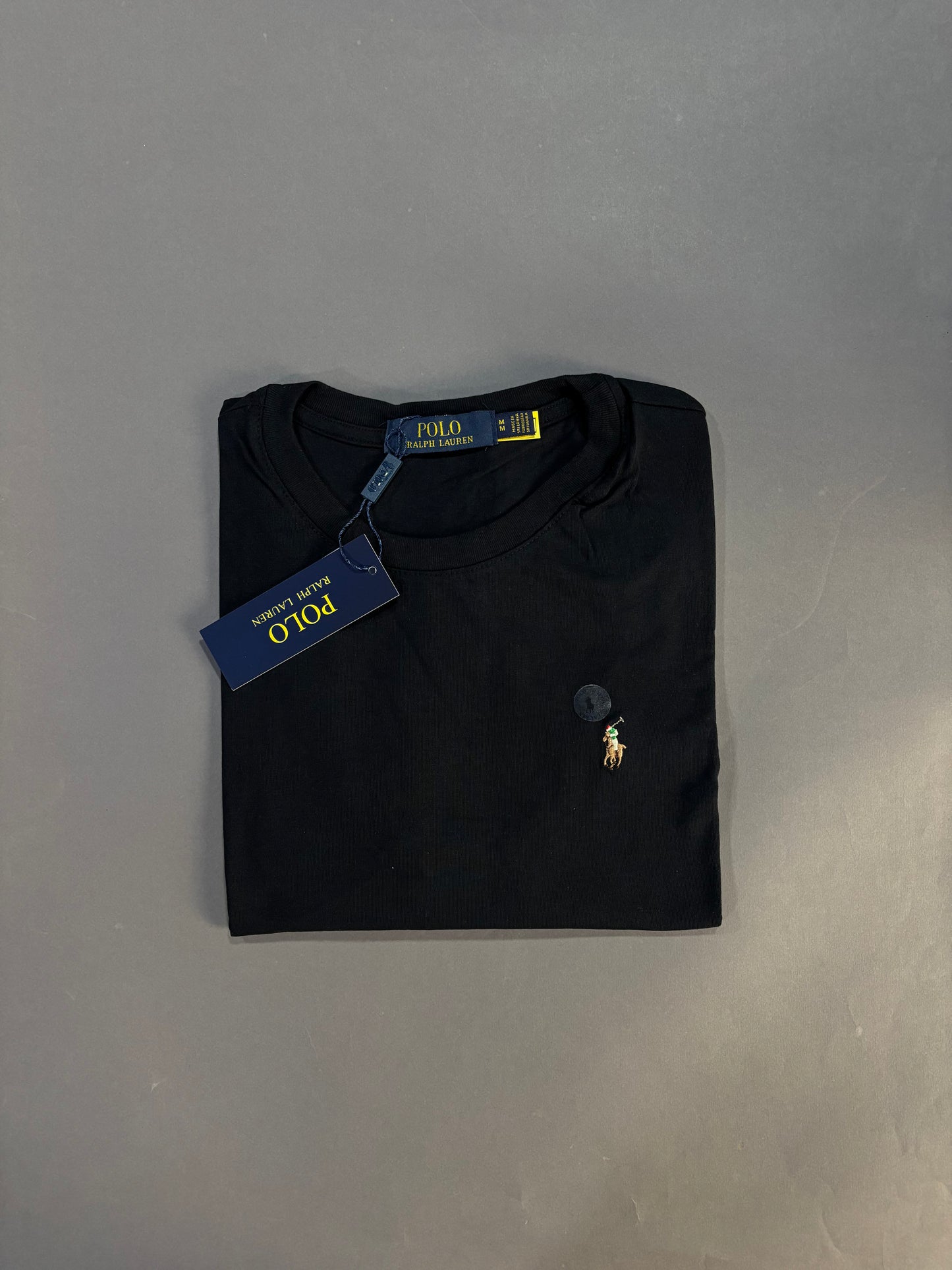 T-Shirt Ralph Lauren | Tee Special Cotton Pima - Preto Noite Clássico