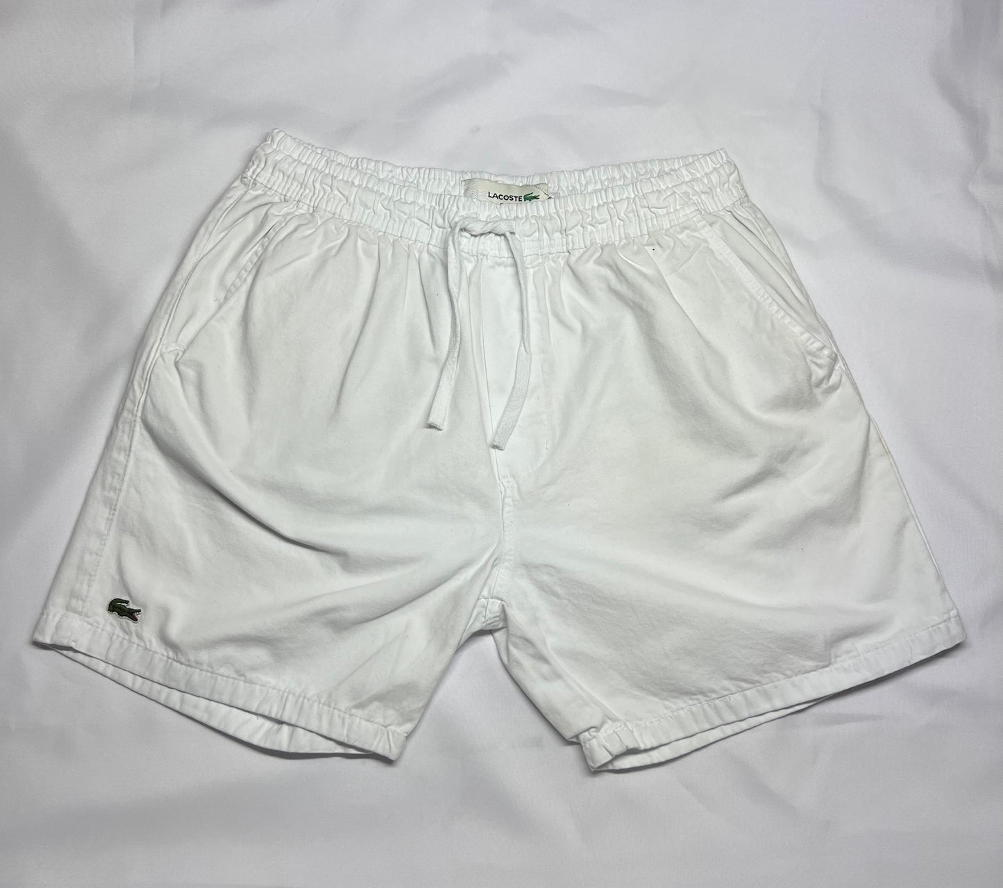 SHORT CASUAL LACOSTE BRANCO