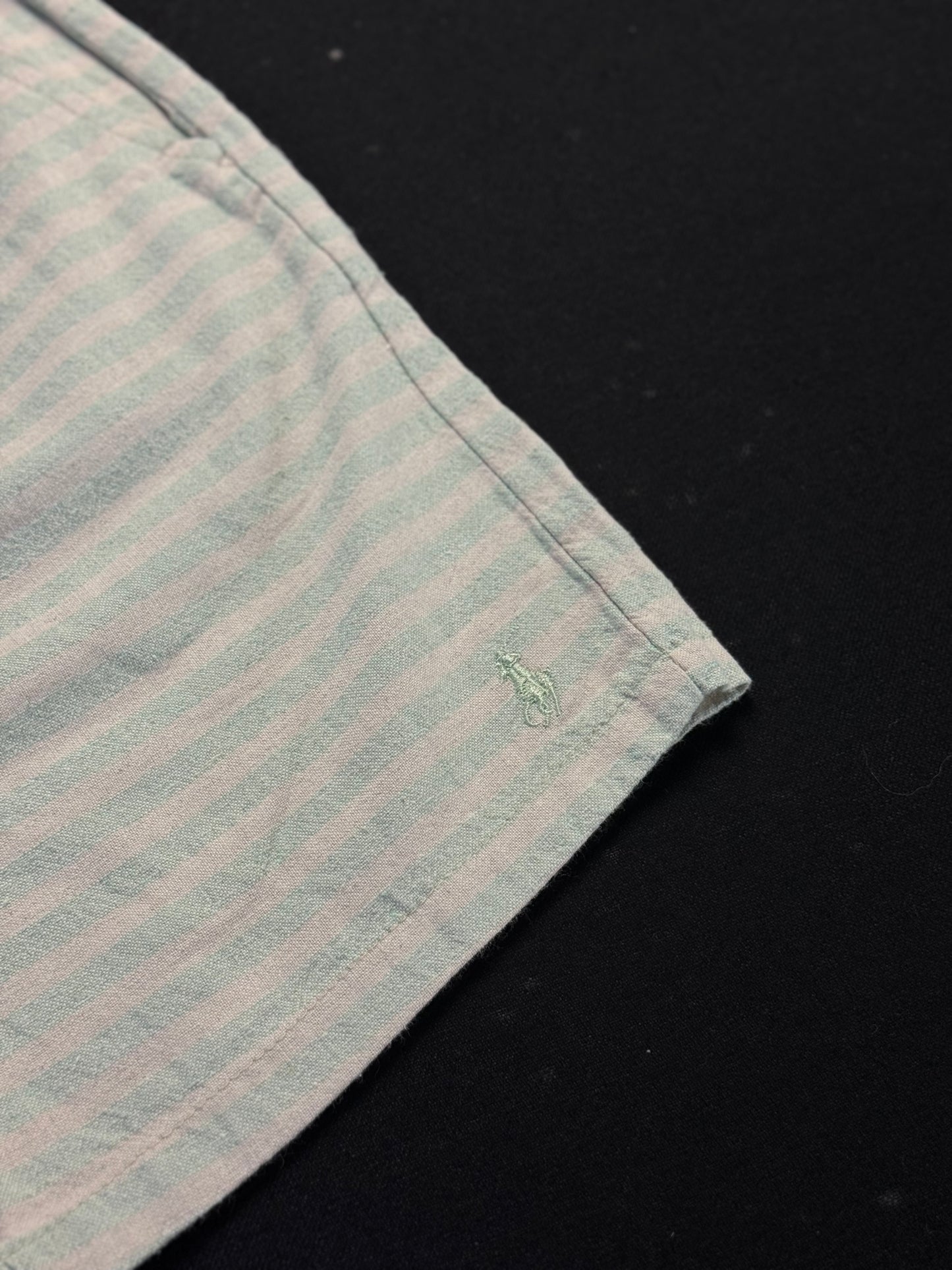 Short Casual Ralph Lauren | Linho Vibes - Listrado com verde