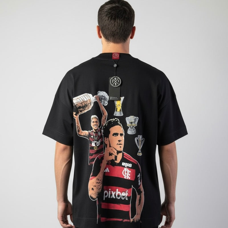 Camiseta Oversized | +71 Pedro | Preta