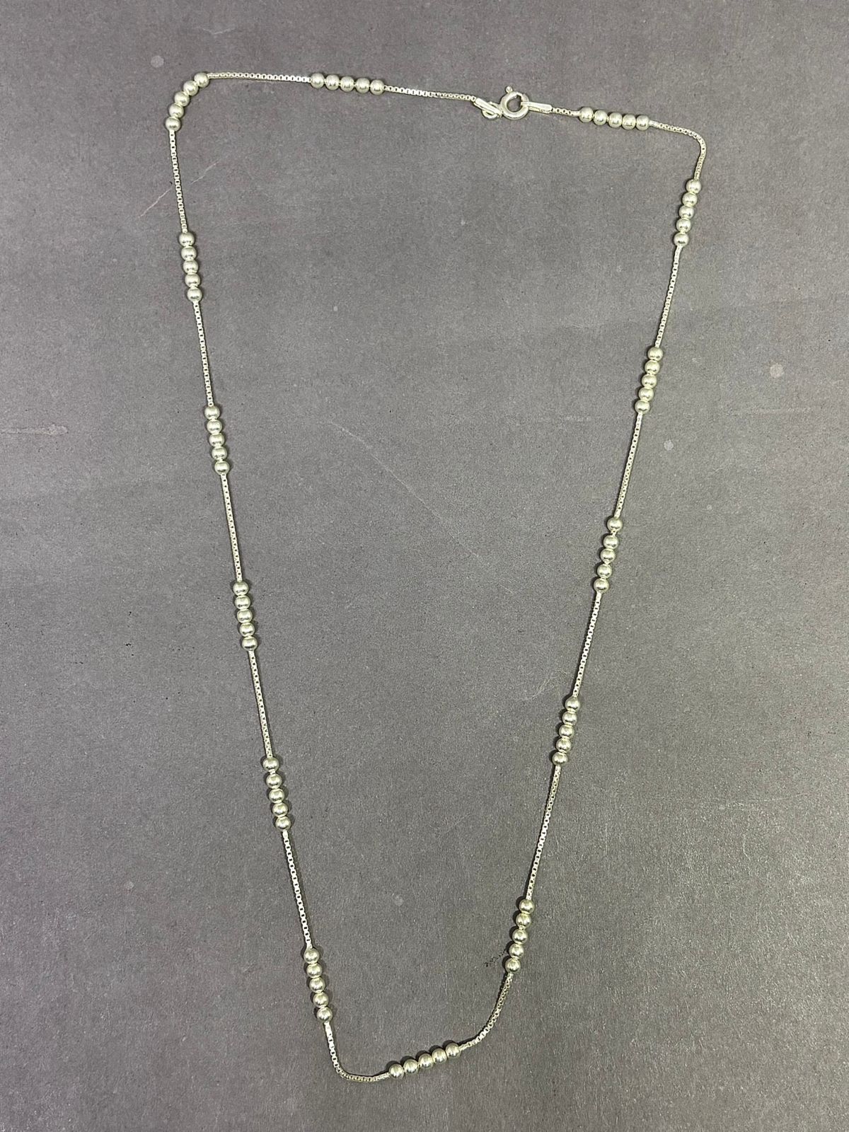 Corrente Bolinhas Prata 925 italiana