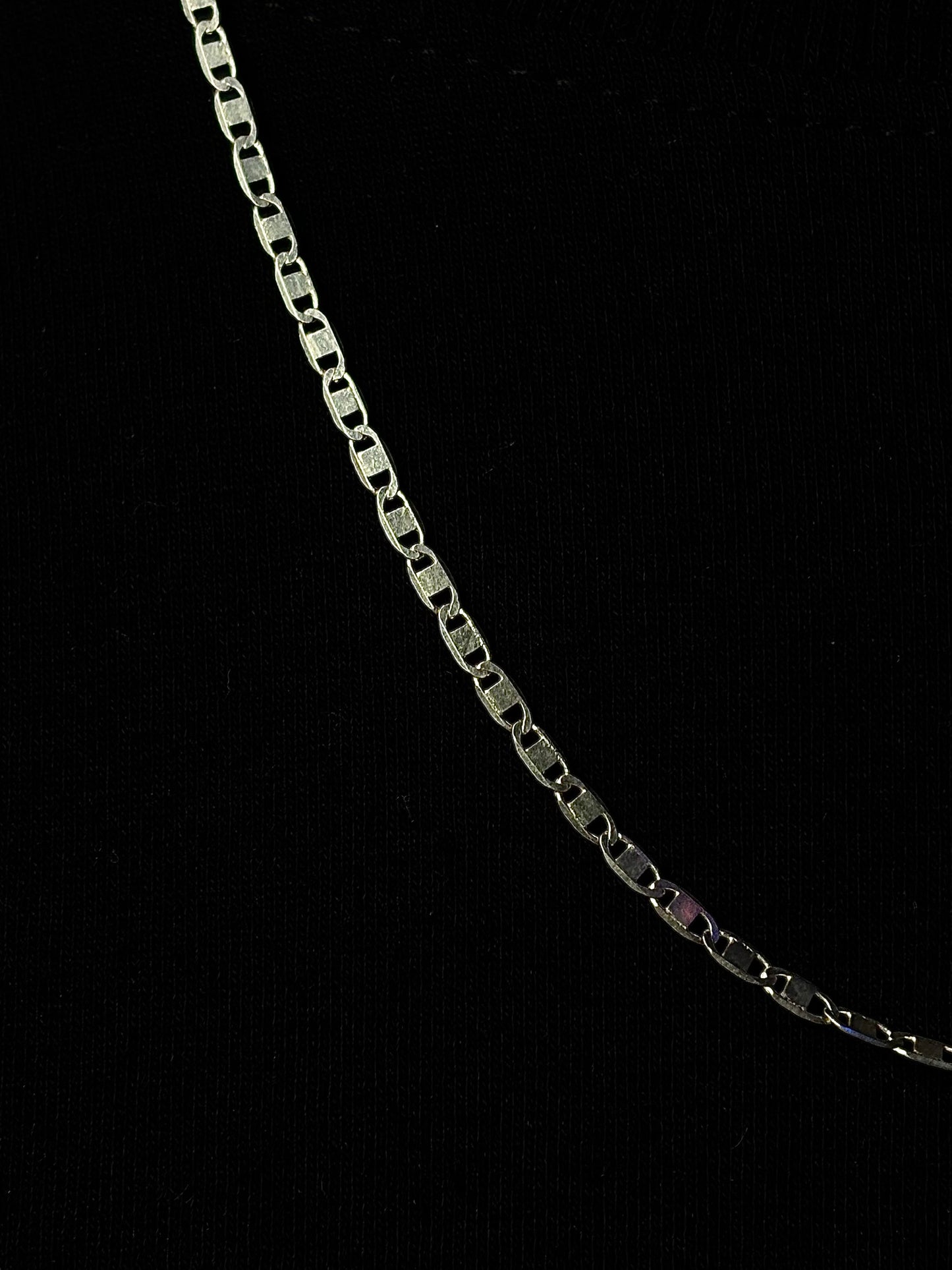 Corrente De Prata Piastrine 60CM