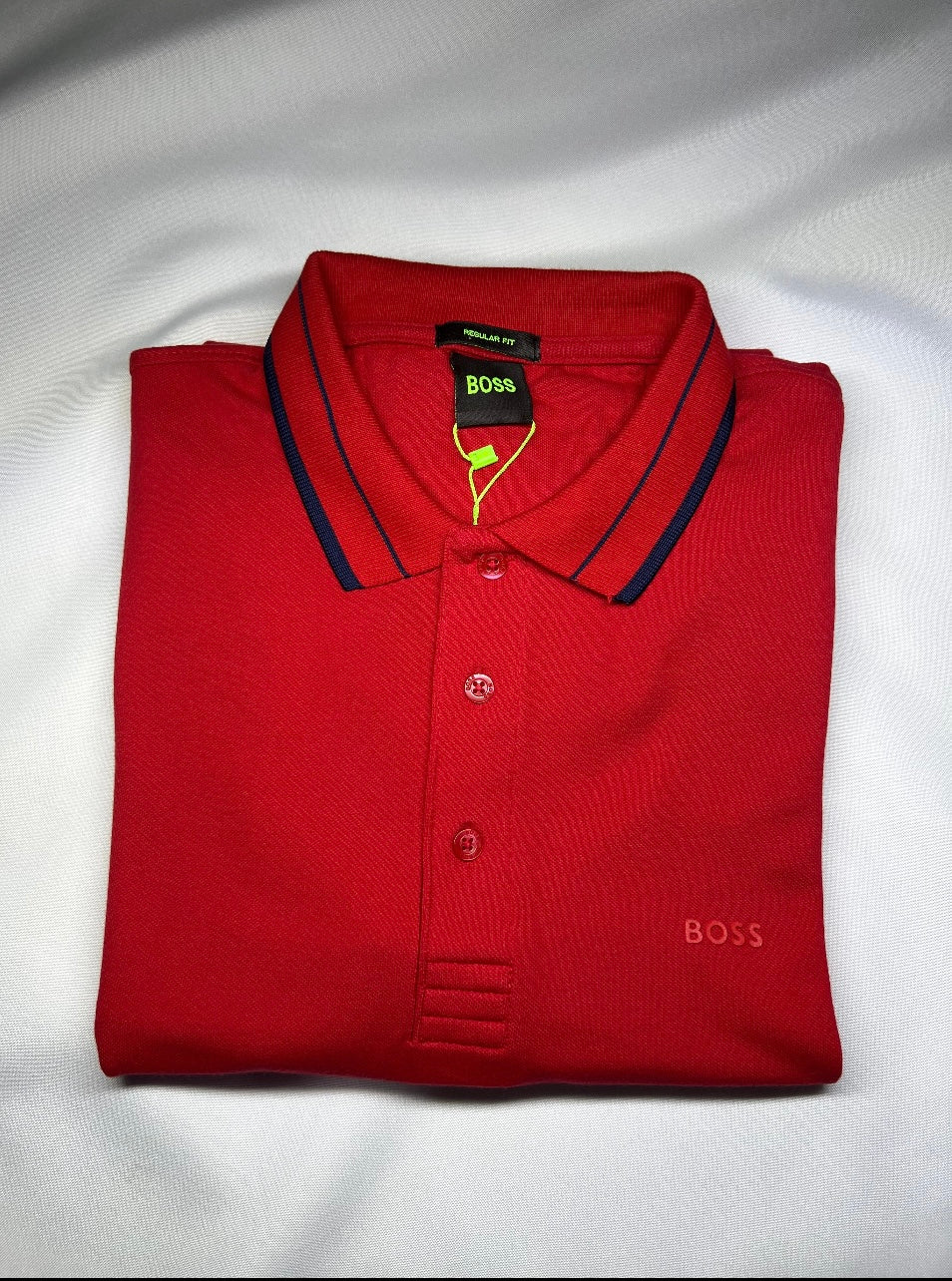 CAMISA GOLA POLO BOSS VERMELHA
