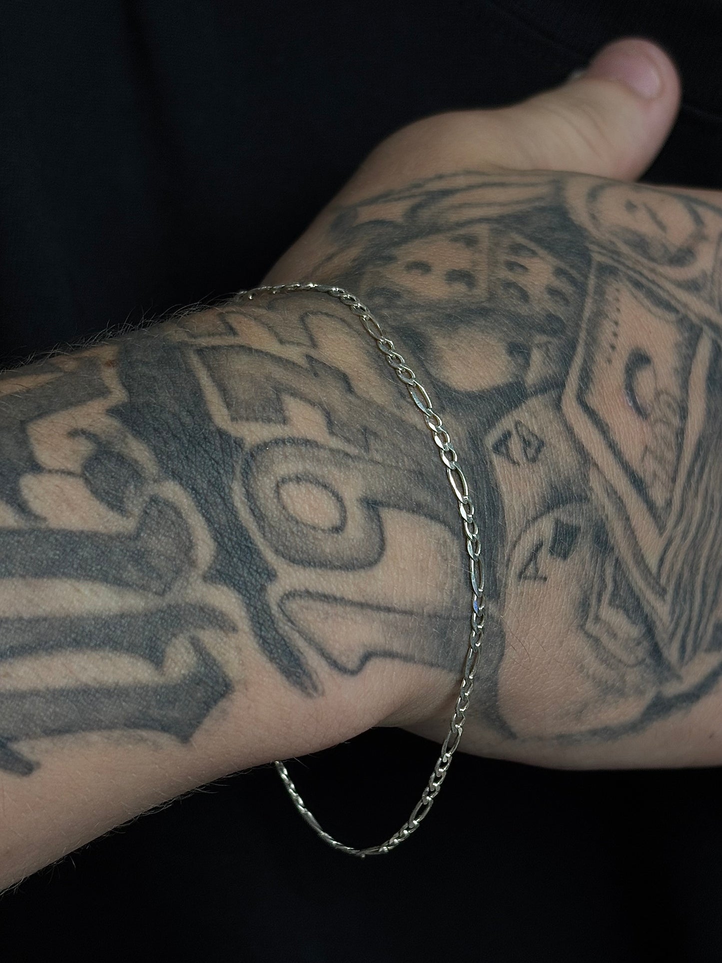 Pulseira De Prata Fígaro 20.5 CM