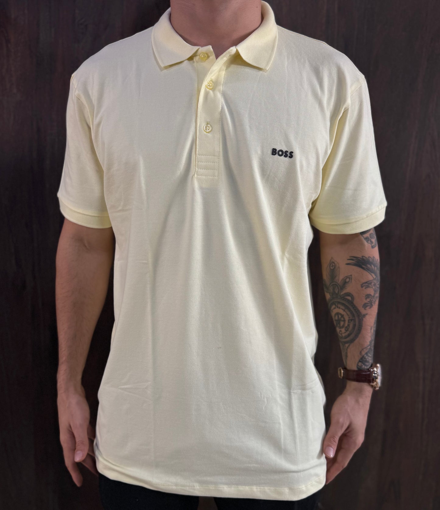 Gola Polo Boss | Clássica - Amarelo Pale