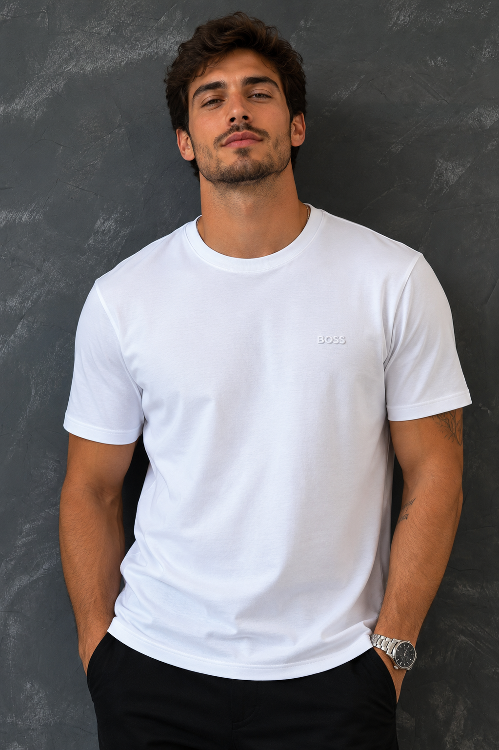 Camiseta Boss Pima Branca