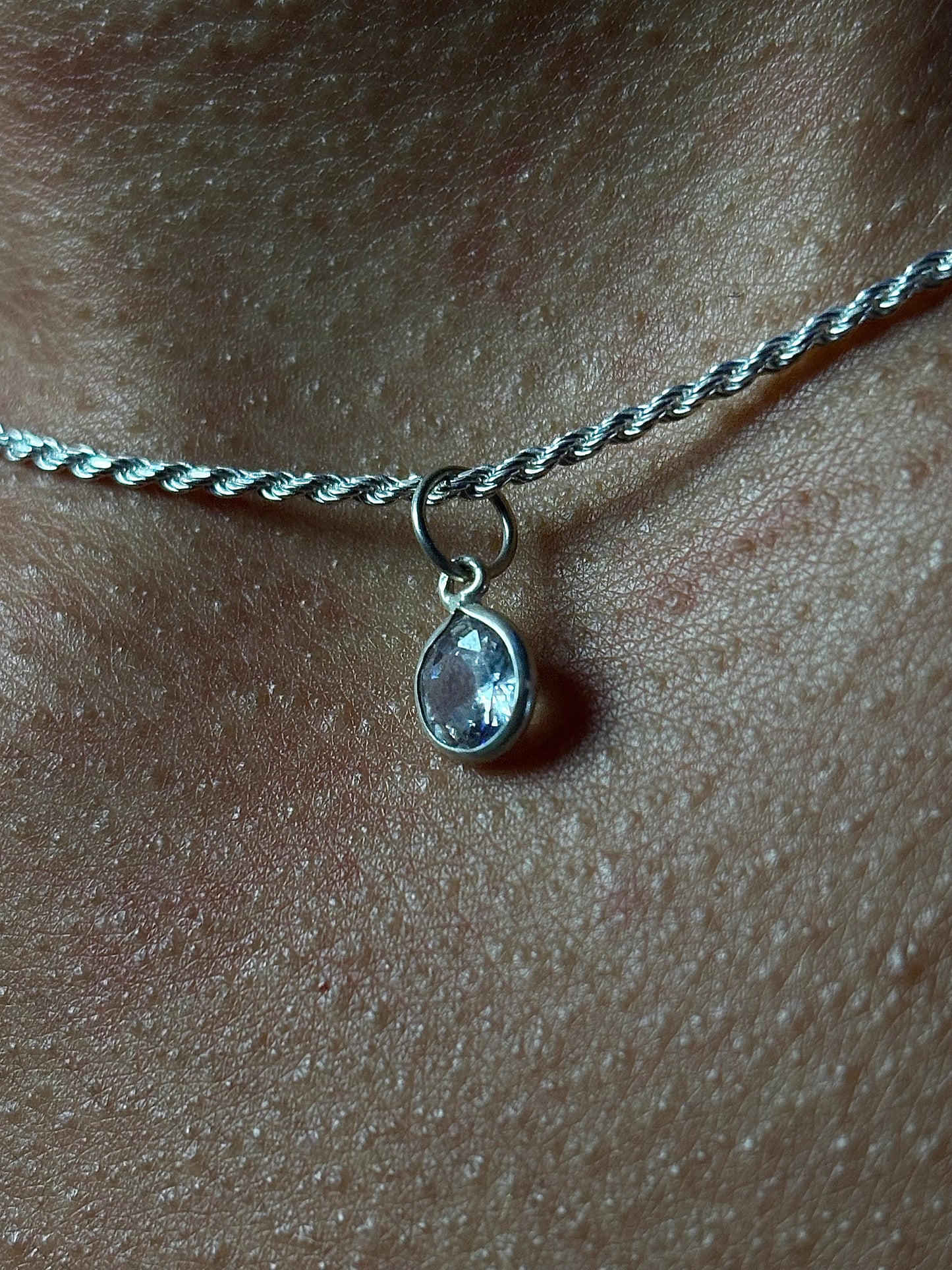 PINGENTE PONTO DE LUZ PRATA 0,5CM