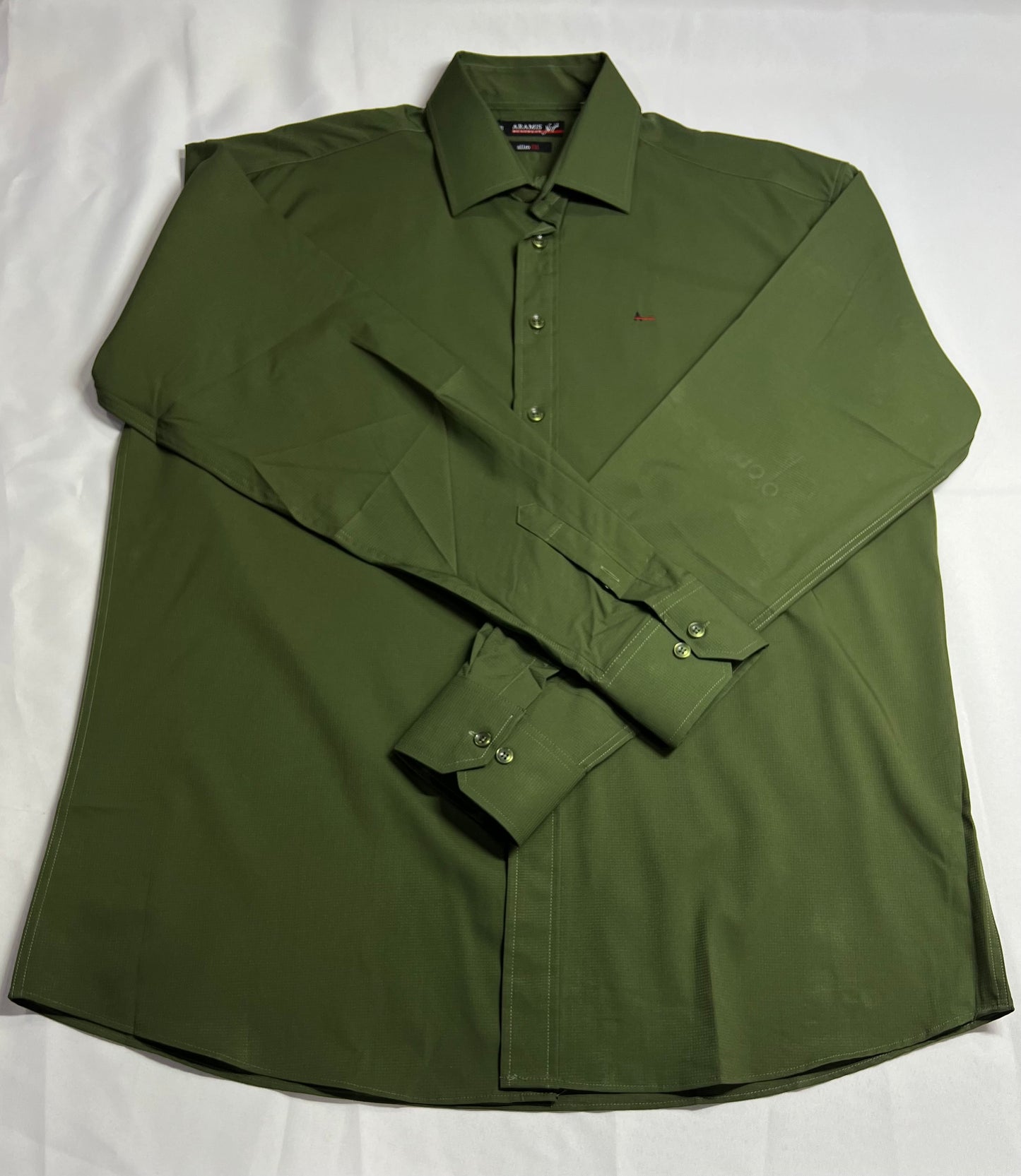 CAMISA SOCIAL A VERDE MILITAR