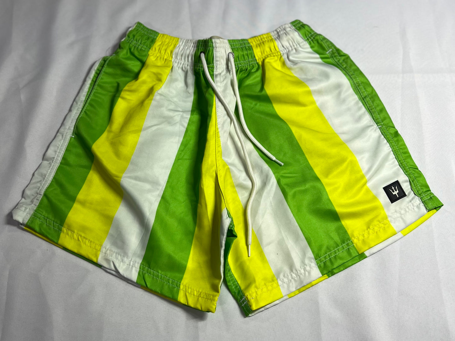 BEACH SHORT OSKLEN - BRANCO & VERDE