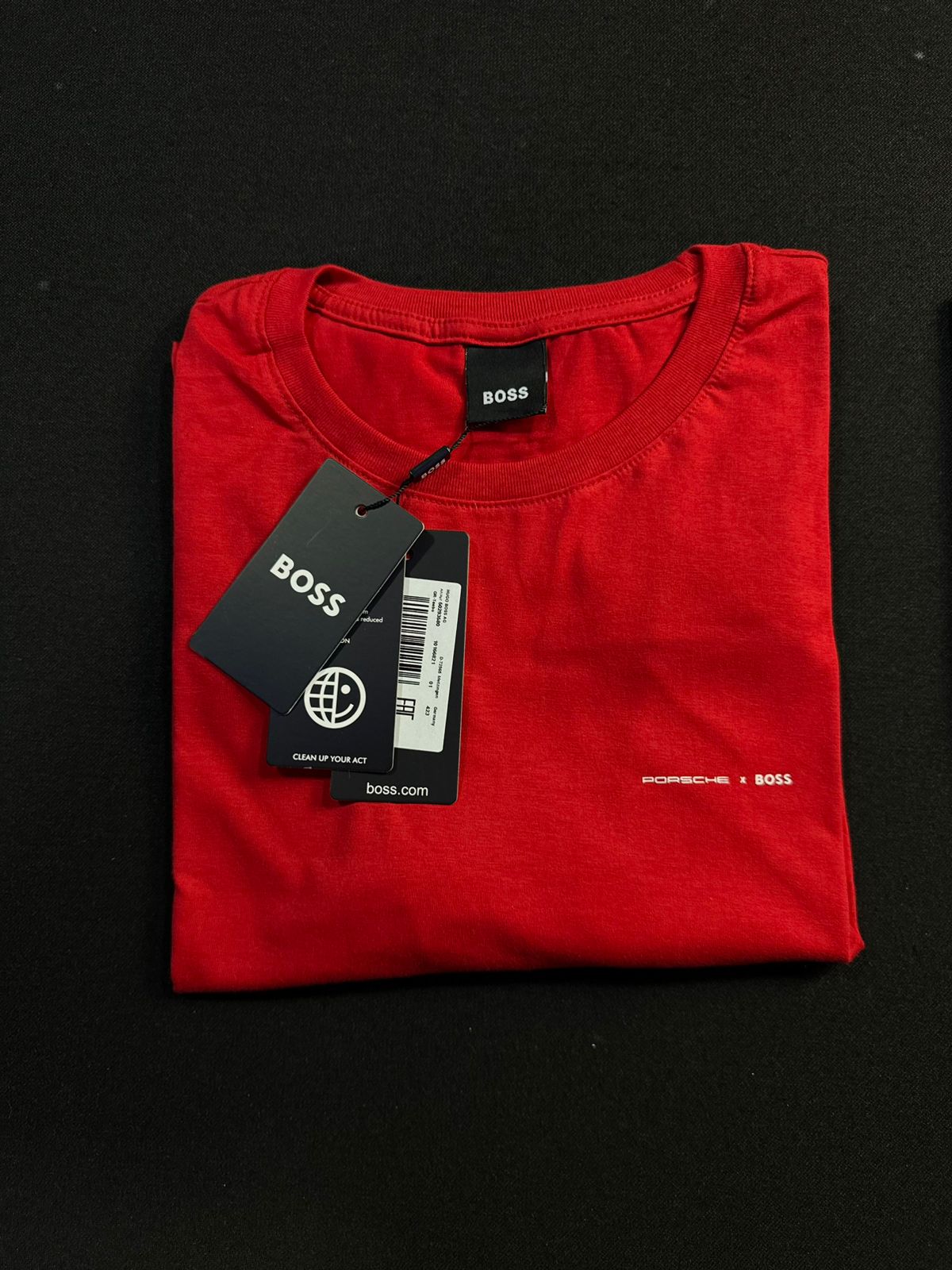 Camiseta Porshe Boss | Pima Cotton - Vermelha