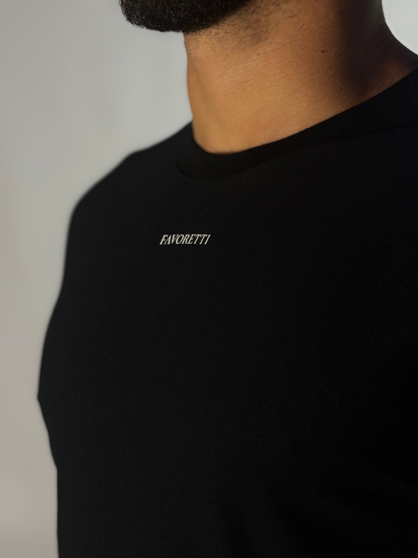 T-Shirt Favoretti | Cotton Fav - Preta