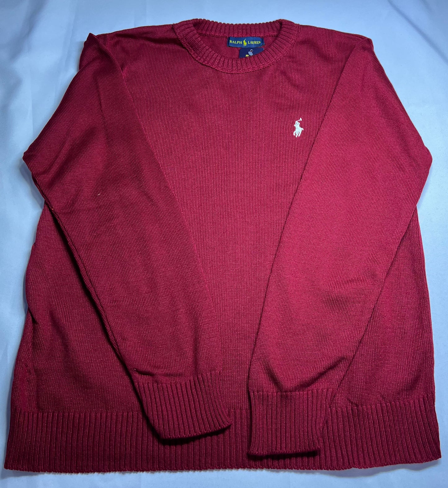 SUÉTER RALPH LAUREN VERMELHO BORDÔ