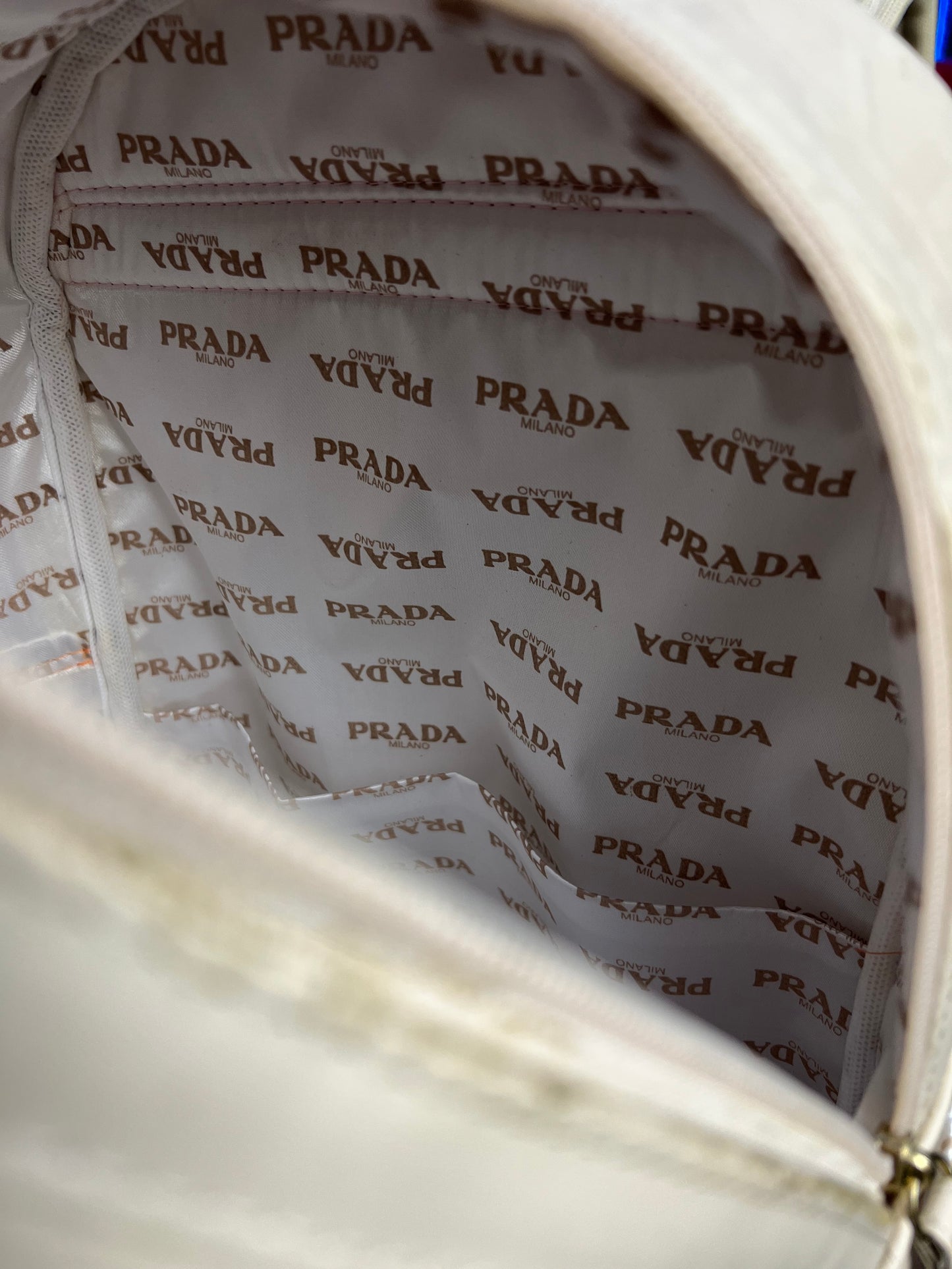 Mochila Prada | Monogram - Off White