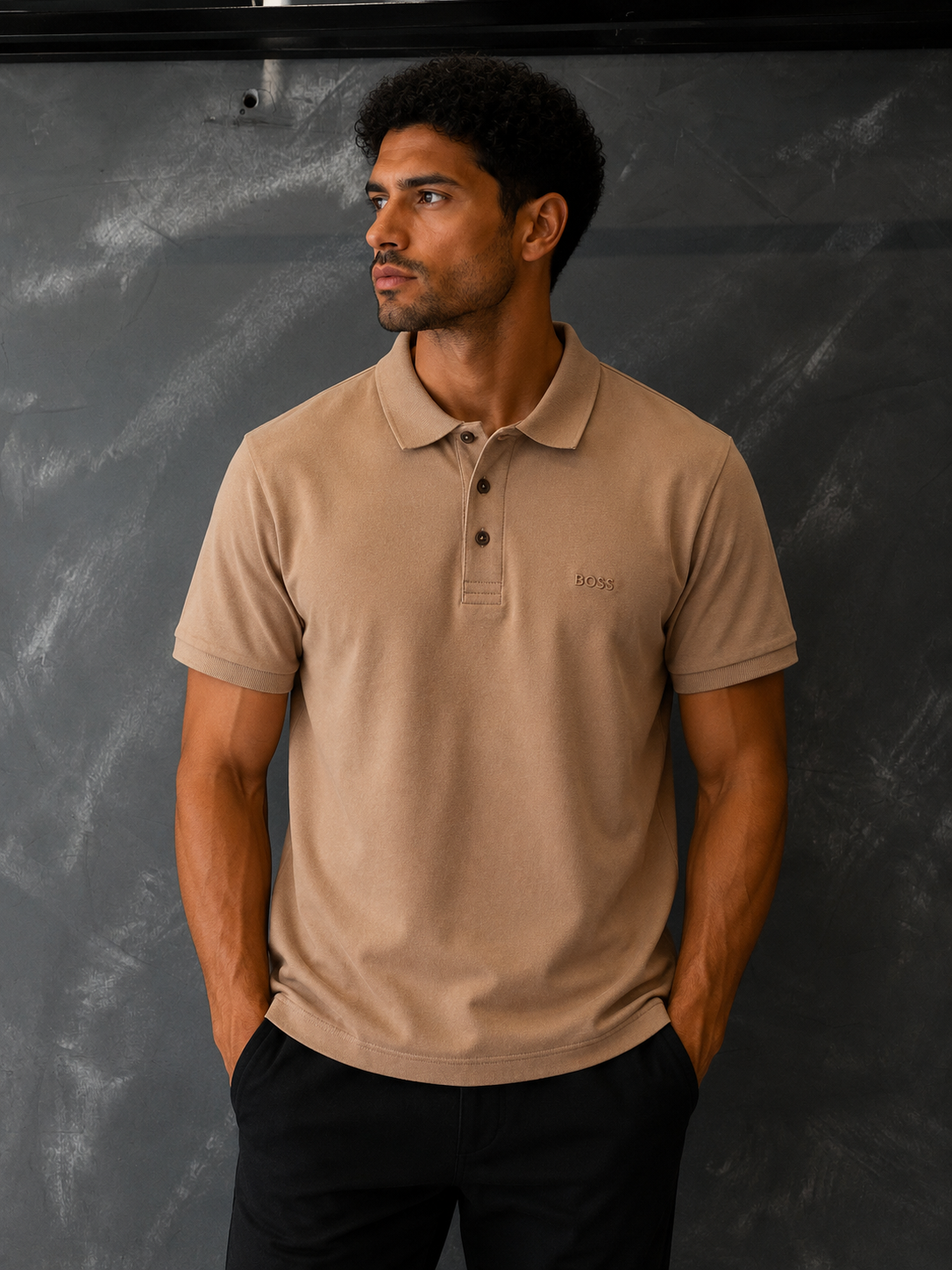 Camisa Polo Boss Terra claro