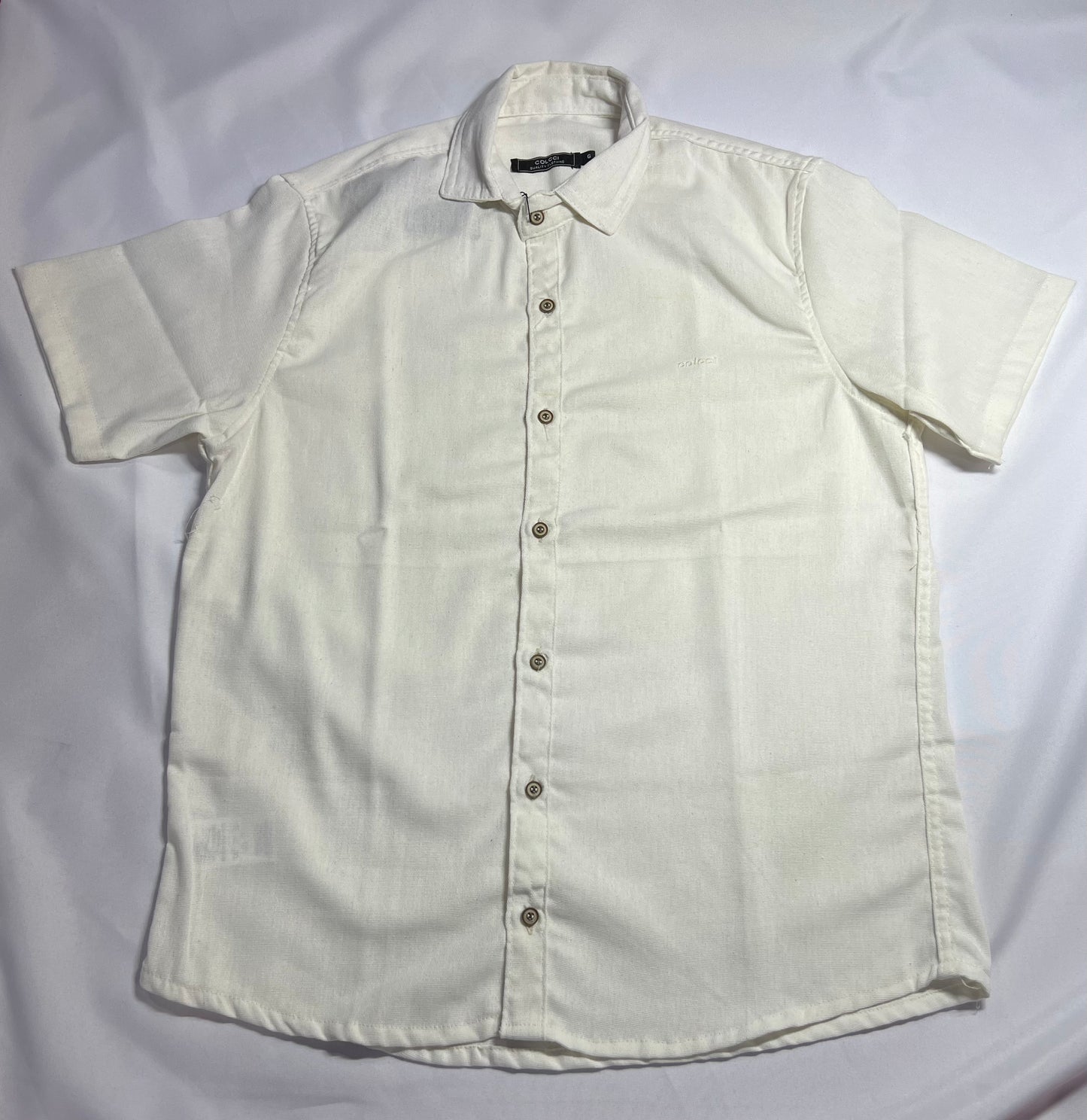 CAMISA DE BOTÃO LINHO CCI BRANCA