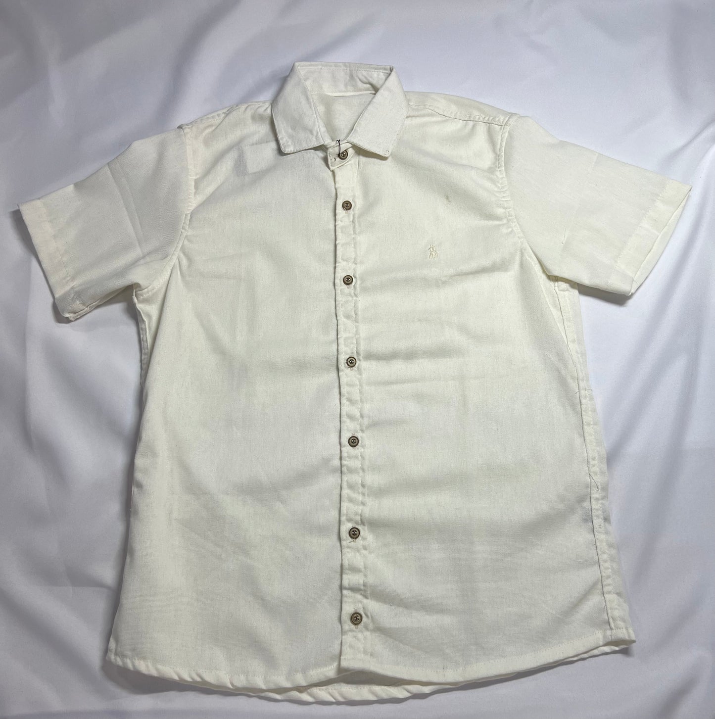 CAMISA DE BOTÃO LINHO RALPH BRANCO GELO