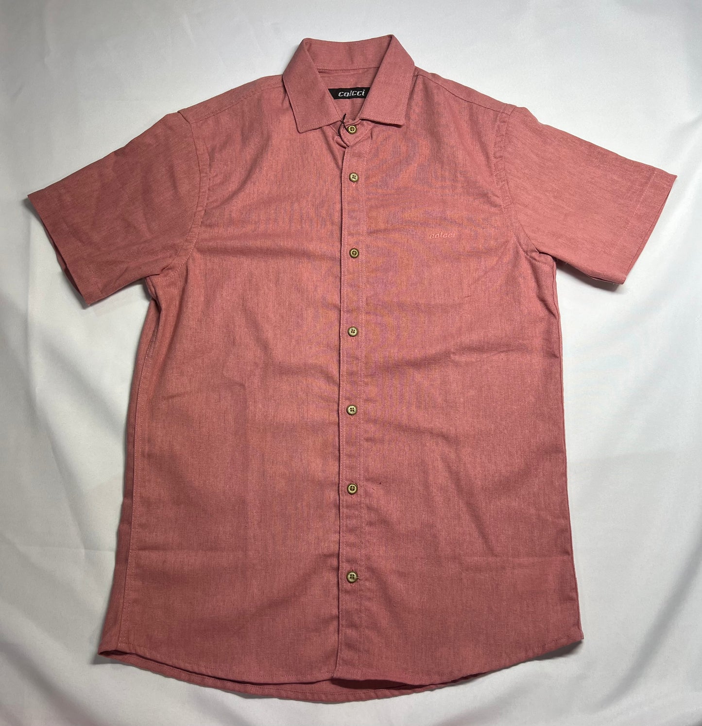 CAMISA DE BOTÃO LINHO CCI ROSA