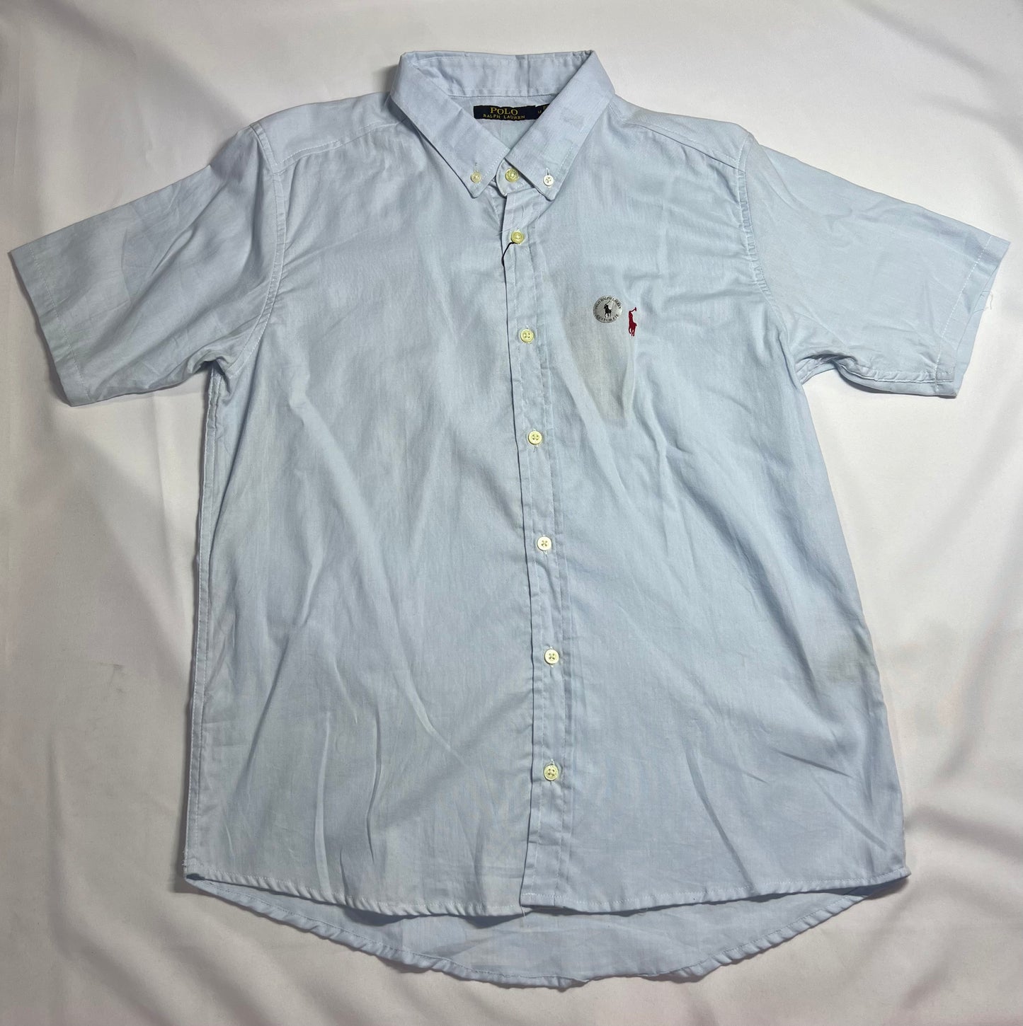CAMISA DE BOTÃO RALPH AZUL BEBÊ