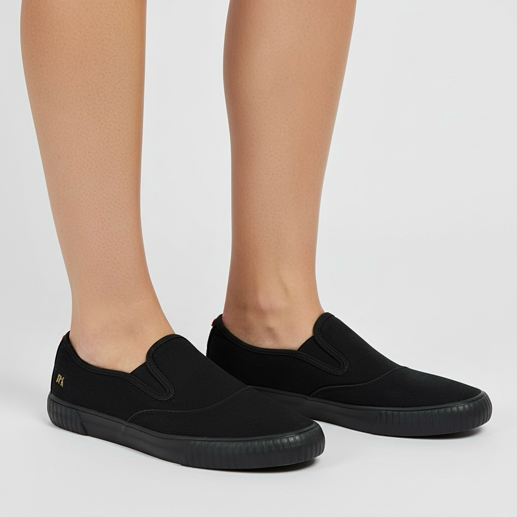 Tênis Reserva Slip On | Casual Street Canvas – All Black